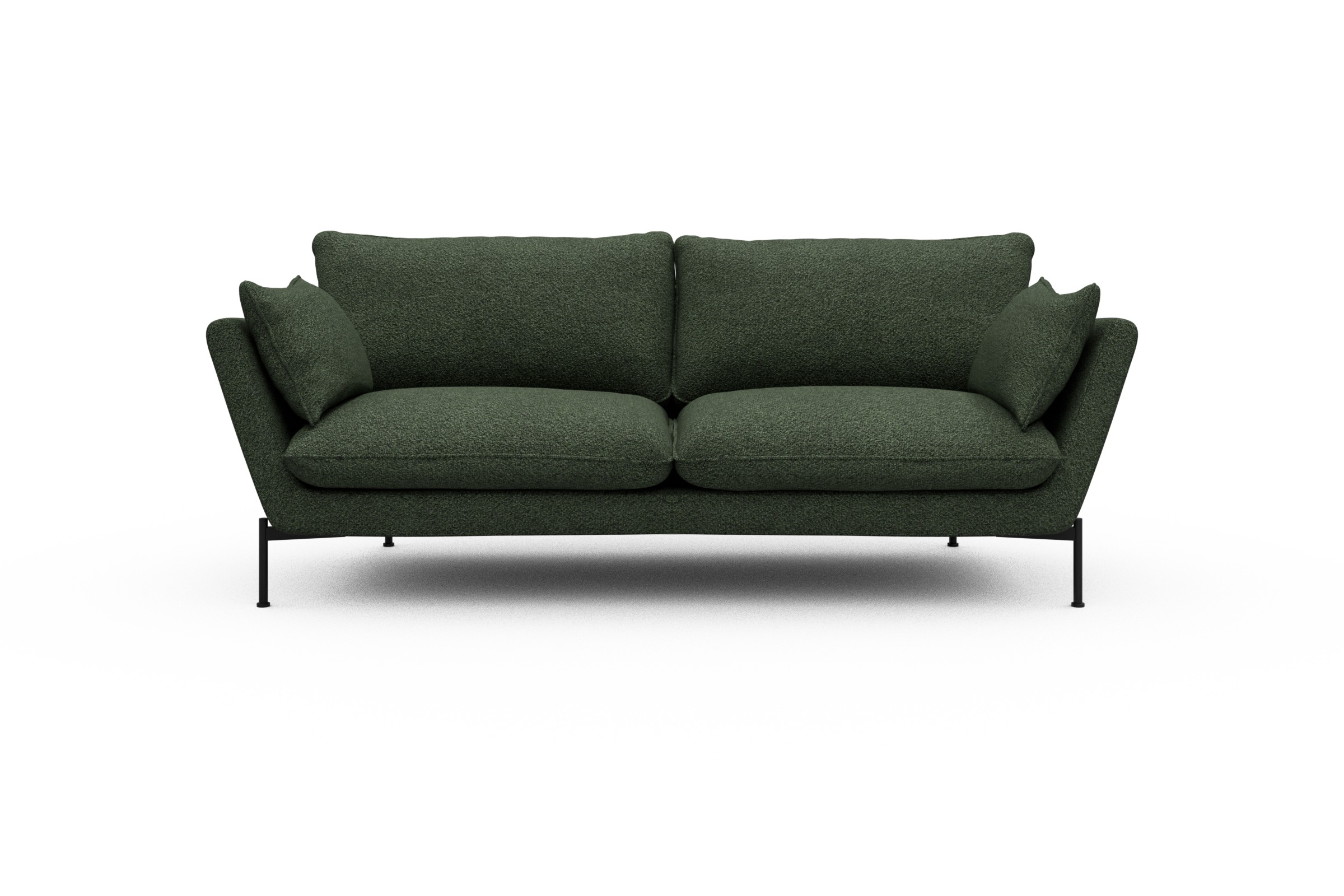 Skandi Home Sofa Anton 3-Sitzer Vanora-Deep-Green moebelfaktor