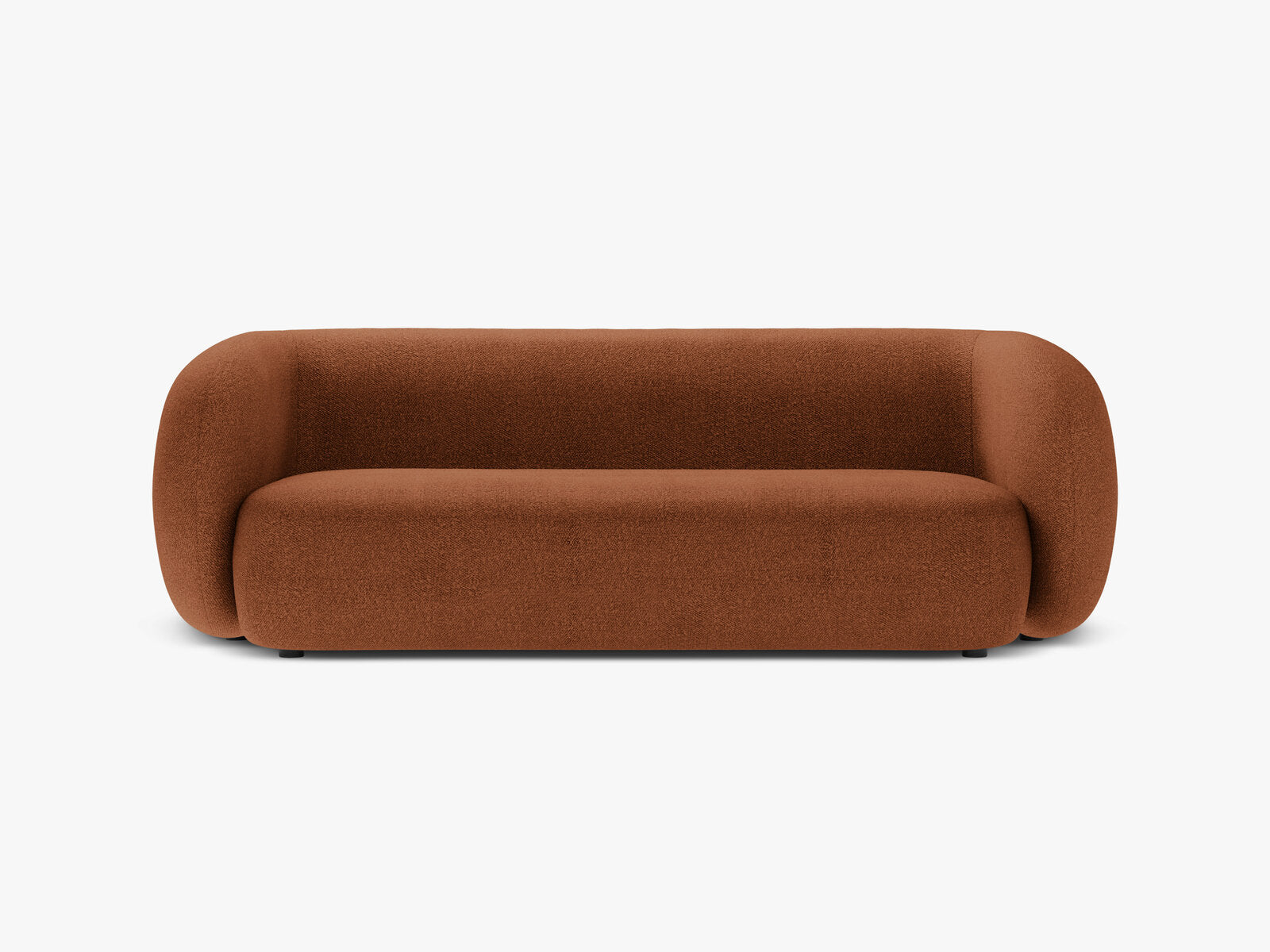 Micadoni Sofa Kate 3-Sitzer Boucle Terrakotta