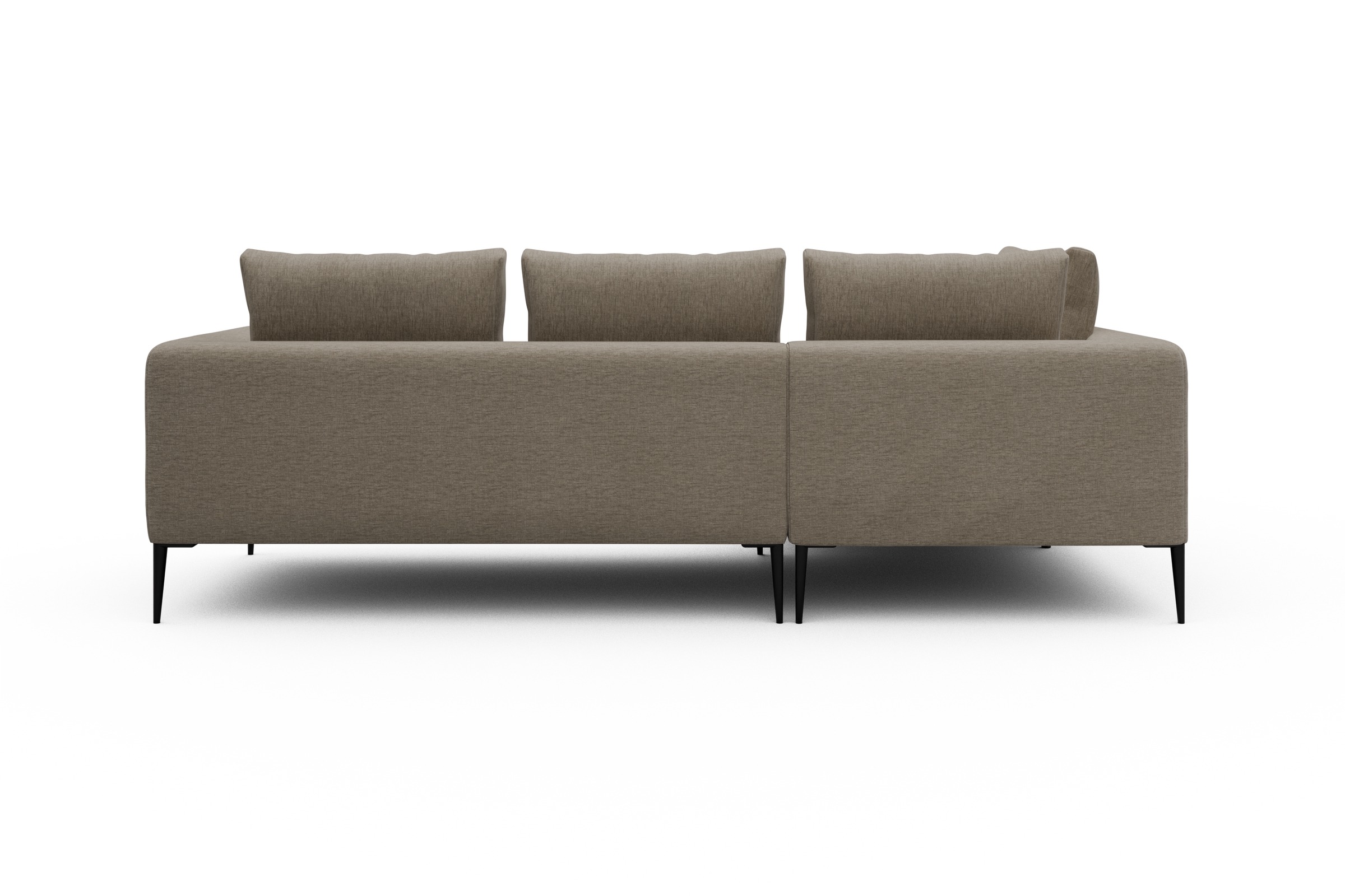Ecksofa Paul Relax-Ecke links mit 2-Sitzer Smooth-Beige