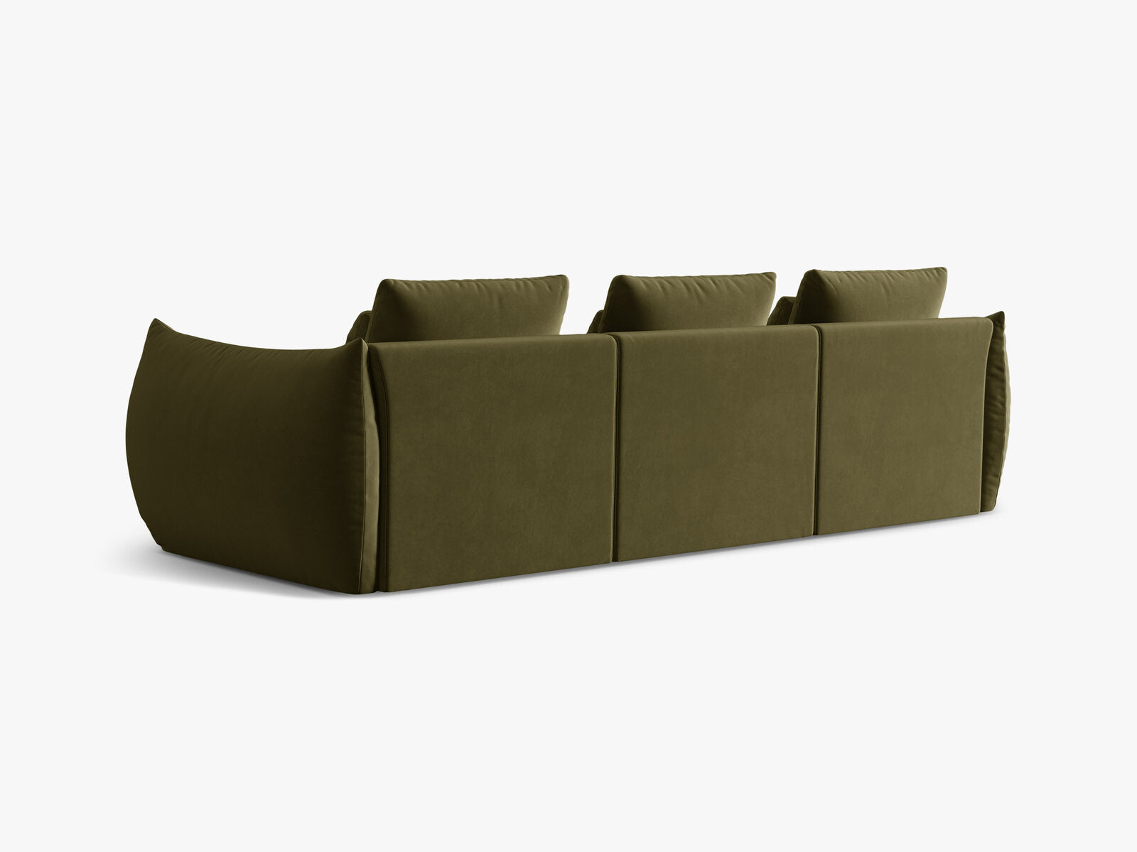 Micadoni Sofa Bloom 4-Sitzer Samt Hellgrün