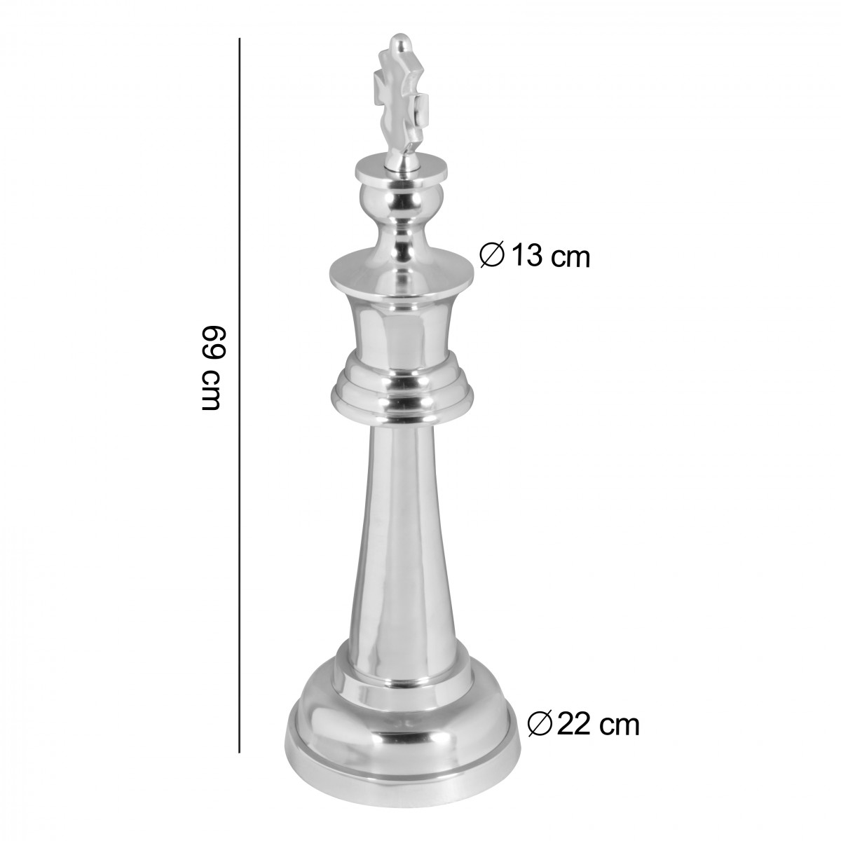 Skulptur Oppdal Aluminium Silber