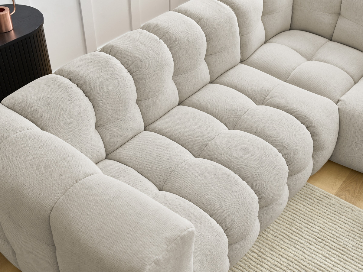 Bobochic Cloud Ecksofa 268 × 184 cm Stoff Beige