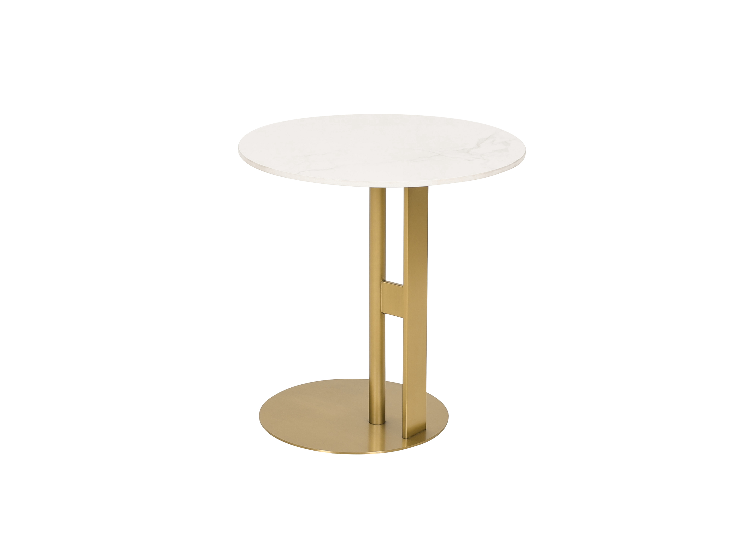 Livin Hill Couchtisch Set Modig Goldene Beine, weiße Tischplatte M53