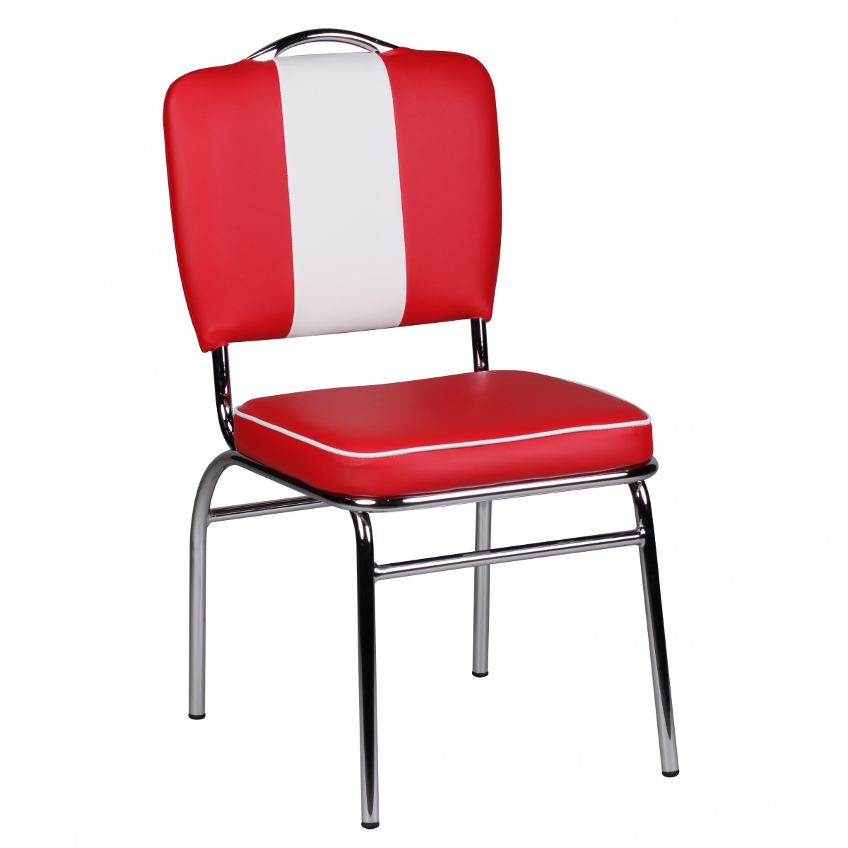 Esszimmerstuhl Eldey Kunstleder Rot