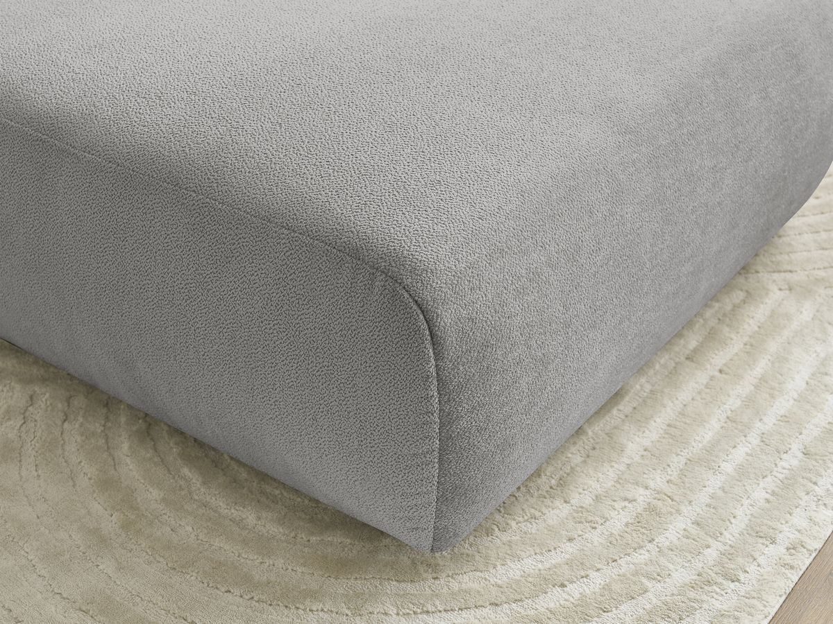 Bobochic Lucien Pouf Stoff Hellgrau
