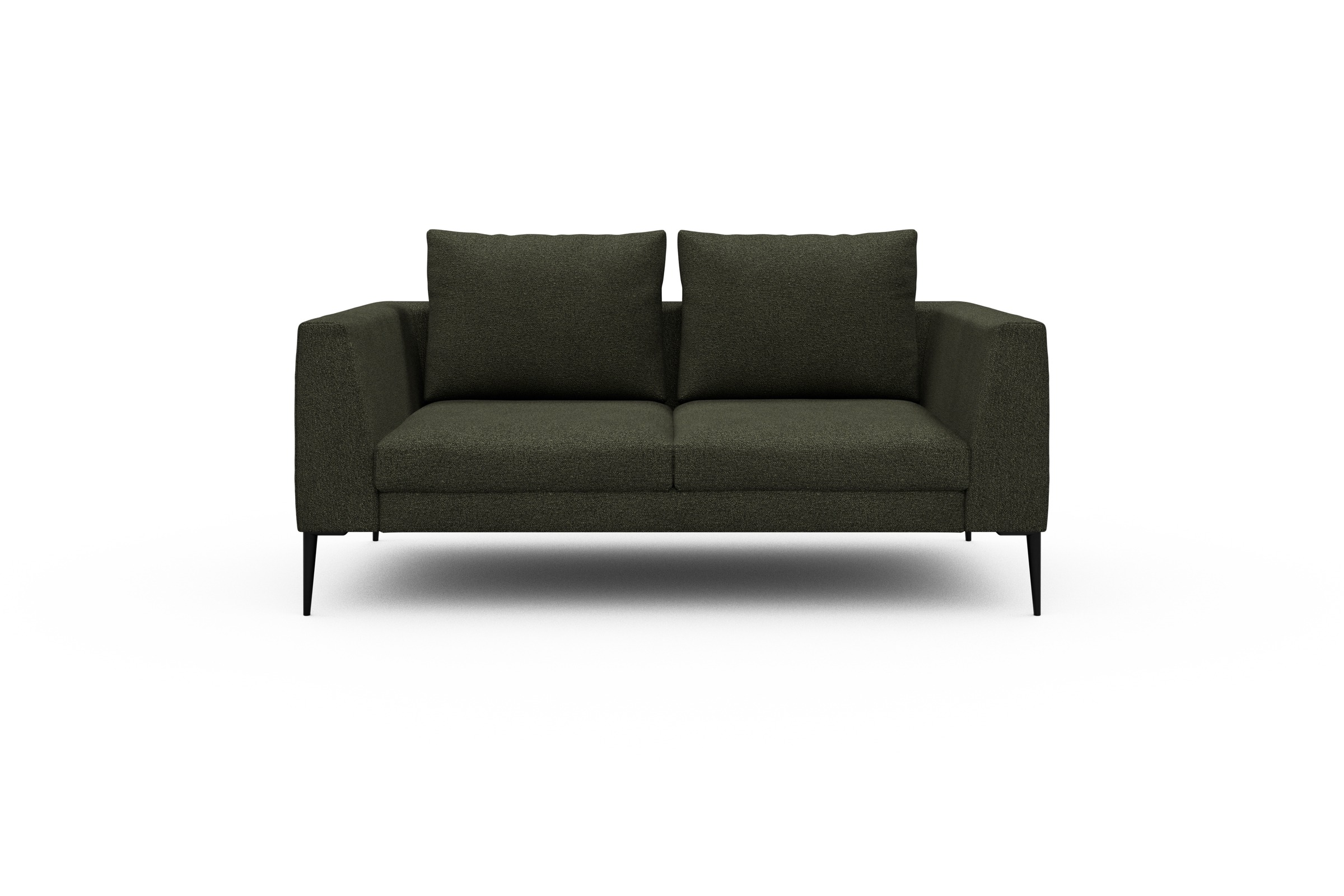 Skandi Home Sofa Paul 2-Sitzer Boucle-Forest-Green moebelfaktor