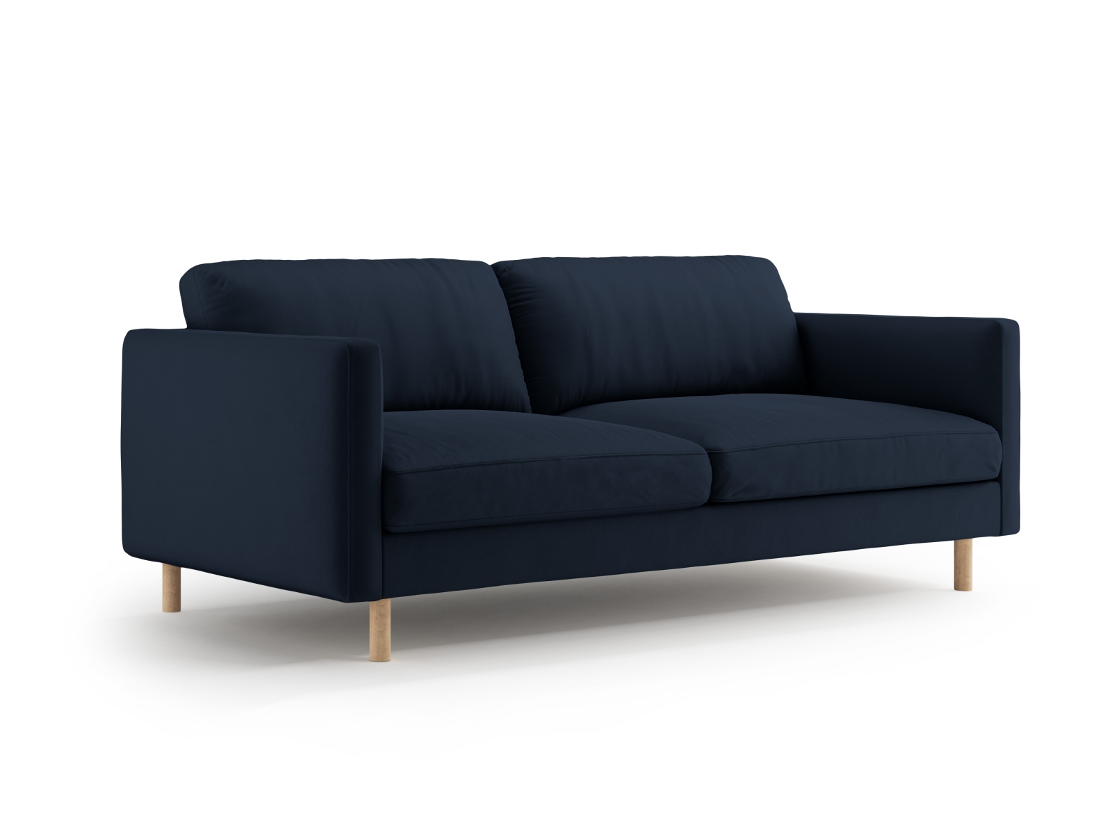Micadoni Sofa Eden 3-Sitzer Samt Dunkelblau