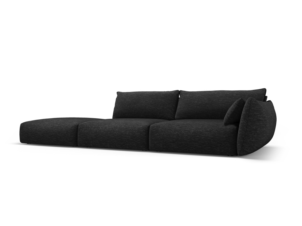 Cosmopolitan Design Sofa Matera 4-Sitzer offen Chenille Eden Anthrazit Links