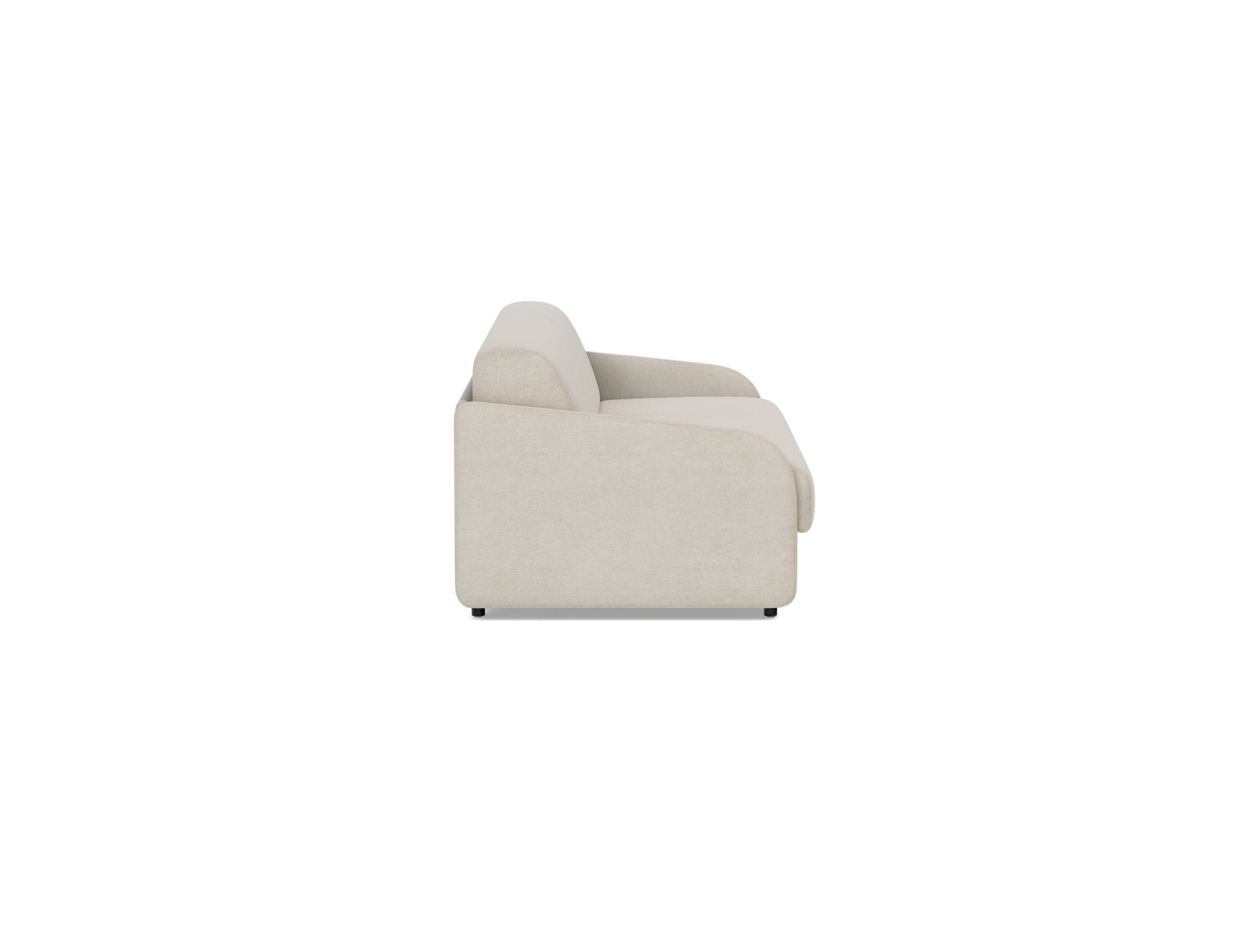 Schlafsofa Eivor mit Taschenfederkernmatratze 160 Flachgewebe Phobos 586-Latte