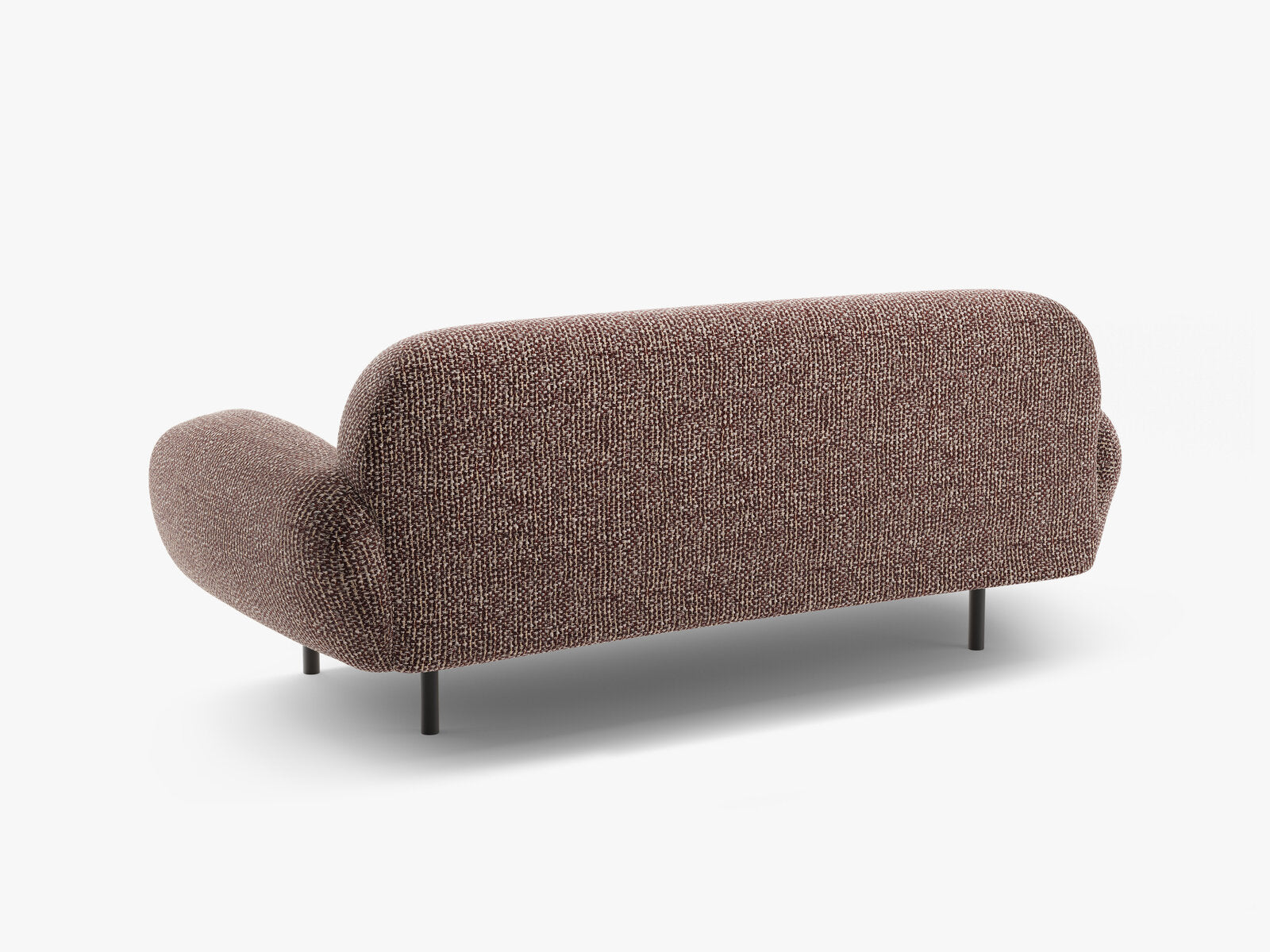 Micadoni Sofa Poppy 2-Sitzer große Version Chenille Silencio Braun