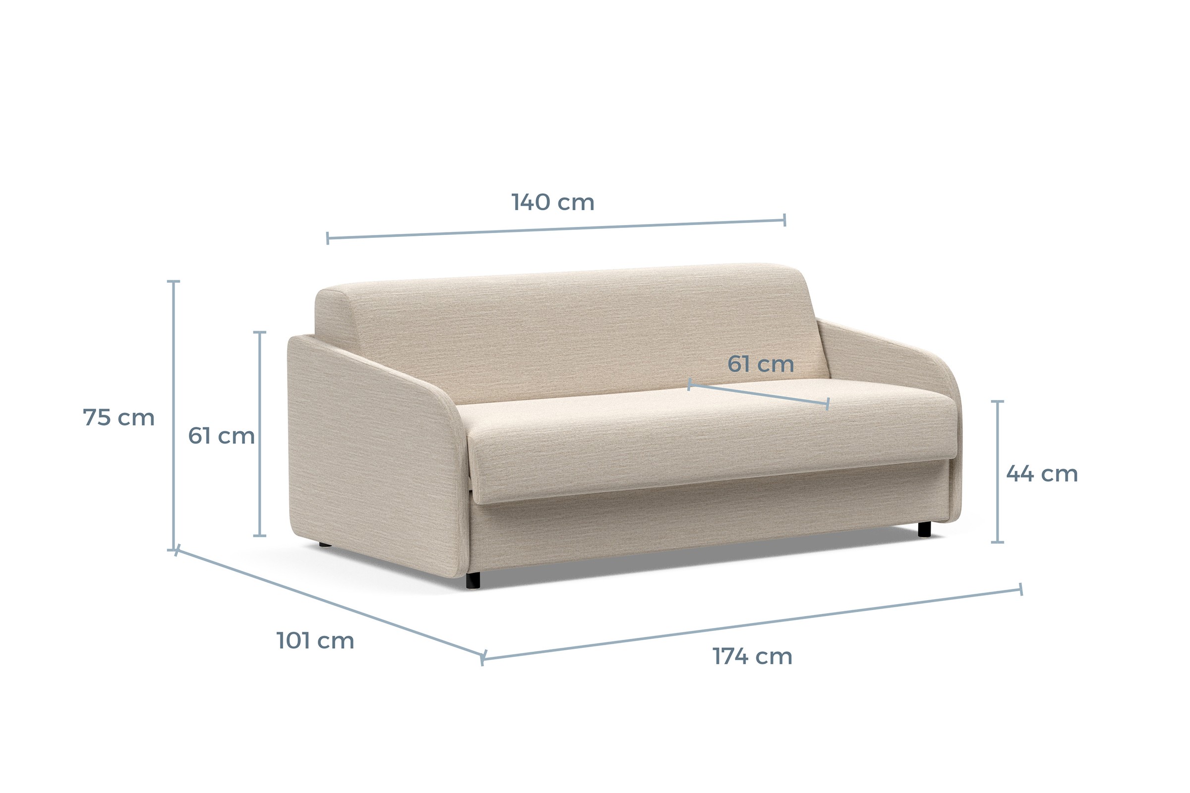 Schlafsofa Eivor mit Memory-Matratze