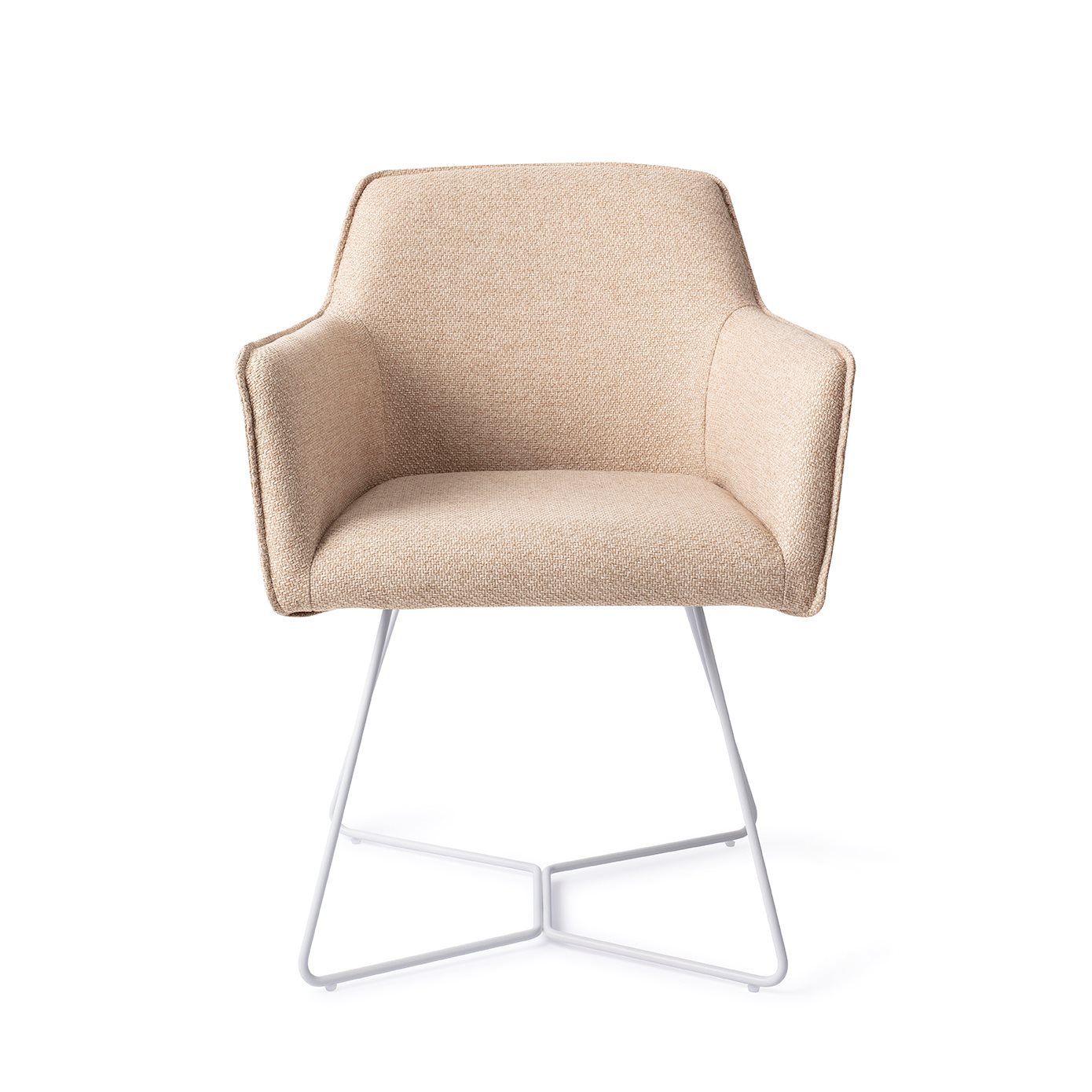Jesper Home Esszimmerstuhl Hofu Wild-Walnut Beehive Weiß moebelfaktor