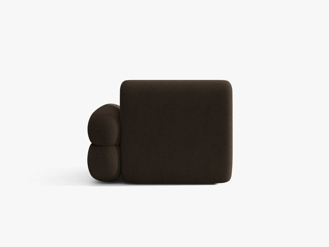 Micadoni Neo Sofamodul Rechts Boucle Baloo Braun