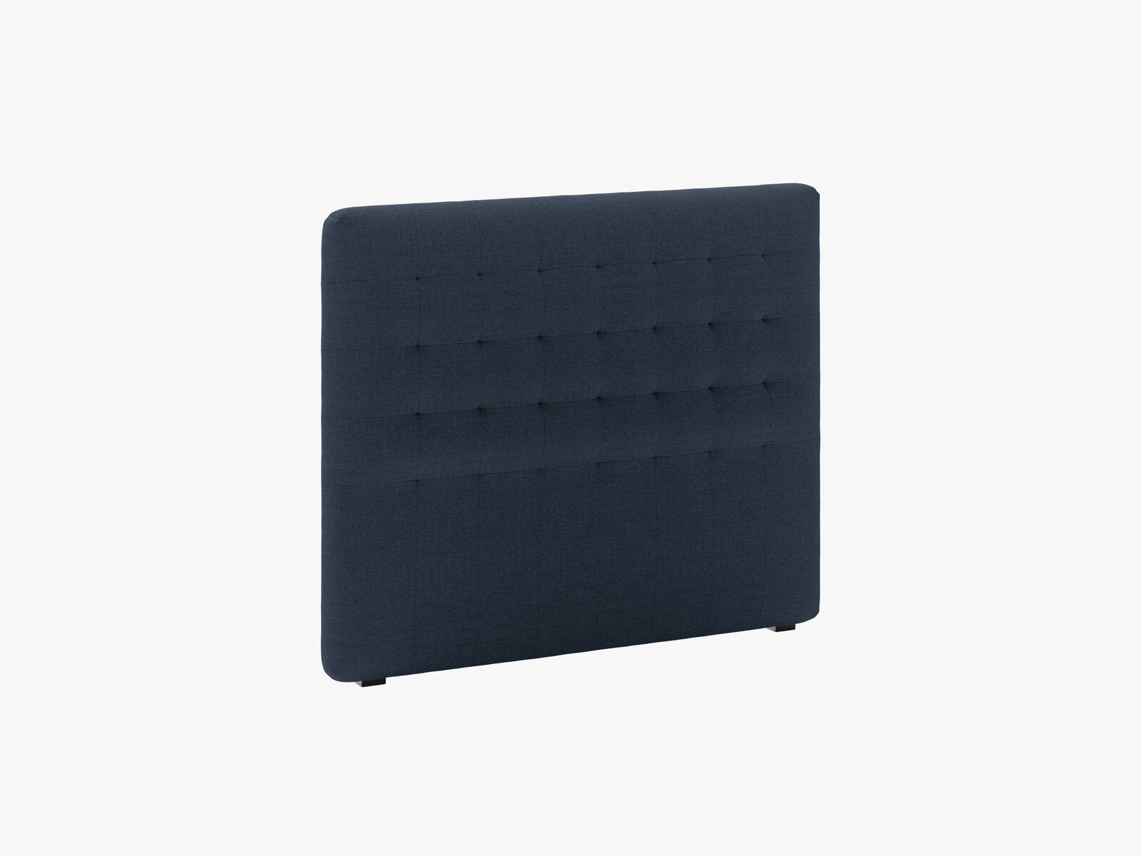 Micadoni Nova Samtiger Kopfteil 120 cm (H 95 cm) Strukturierter Stoff Liberty Marineblau 120x95