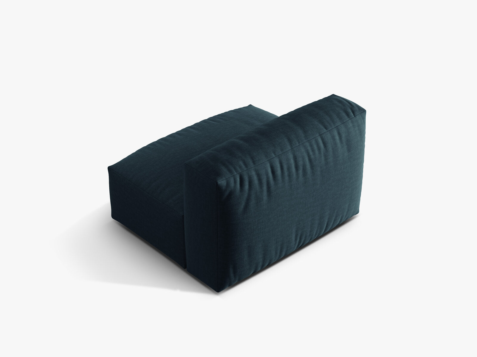 Micadoni Modul Martina 1-Sitzer Strukturierter Stoff Boston Jeansblau