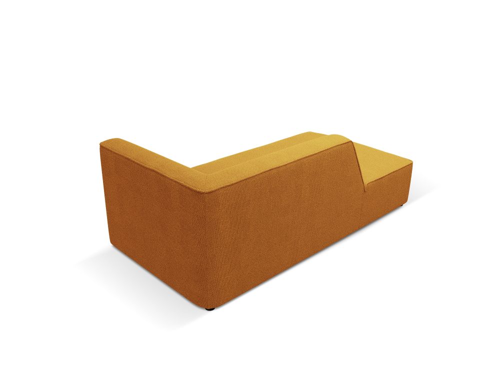 Cosmopolitan Design Chaiselongue Siena Strukturierter Stoff Ottawa Gelb Links