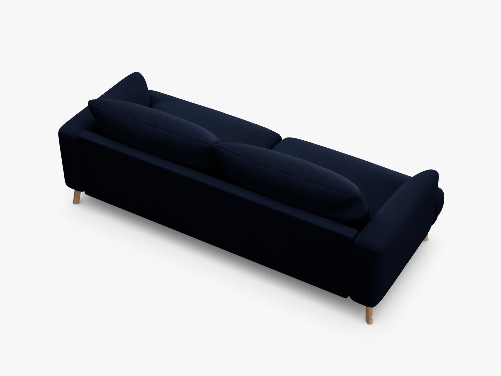 Micadoni Sofa Naomi 3-Sitzer Samt Salvador Königsblau