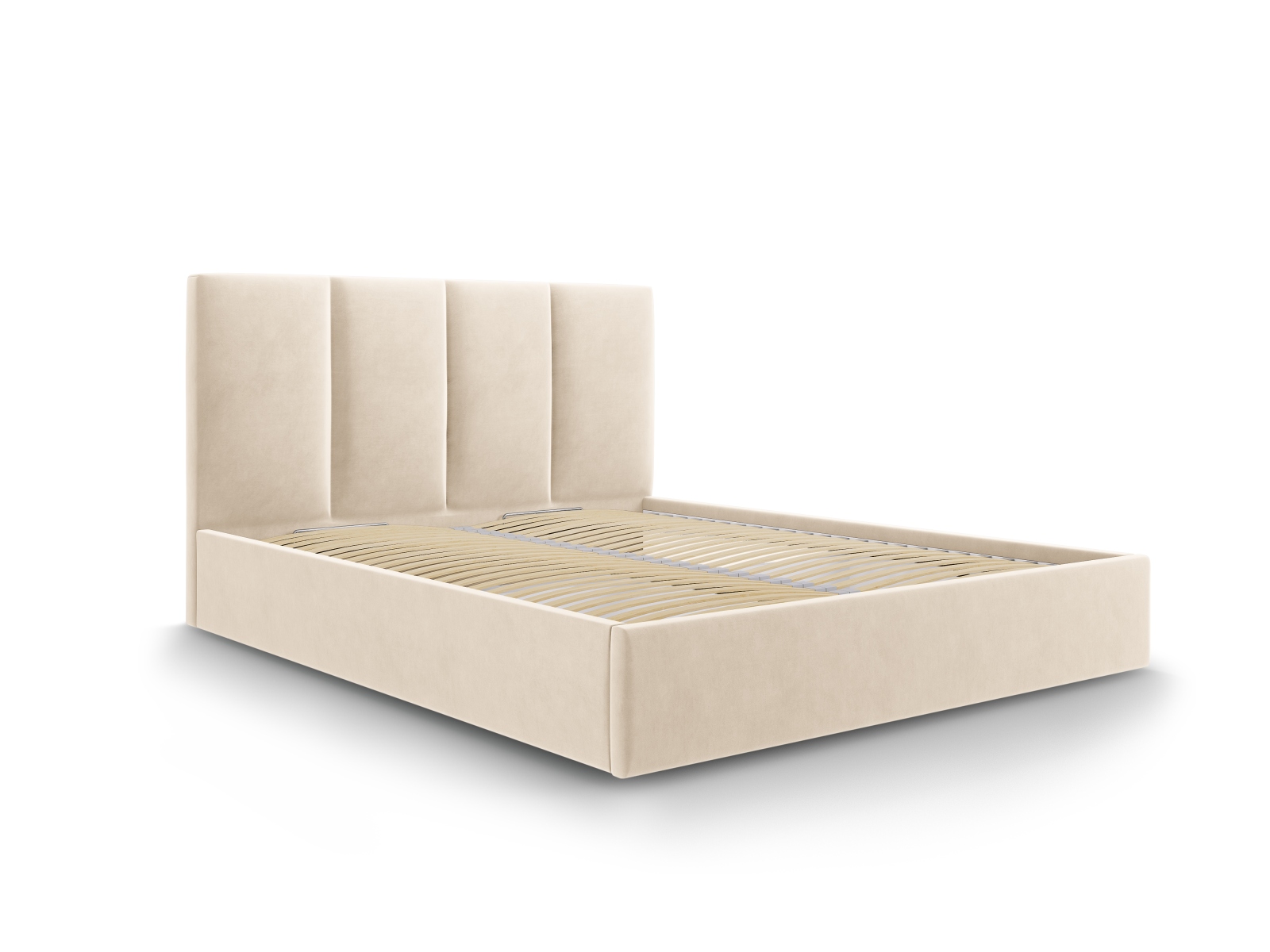 Micadoni Bett Pyla Samt Beige 160x200