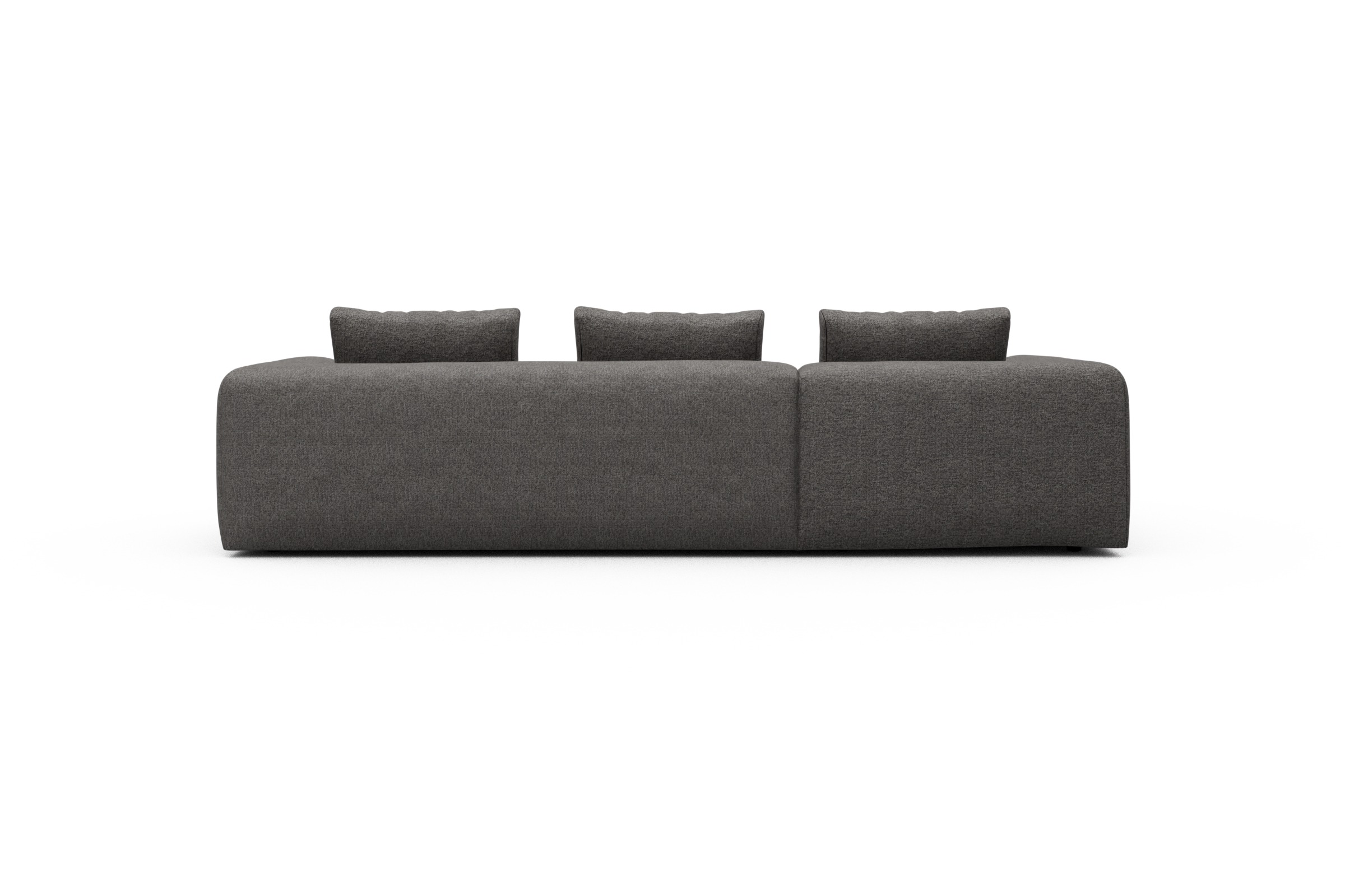 Ecksofa Fred Chaiselongue links mit 2,5-Sitzer Carreno-Salt-and-Pepper