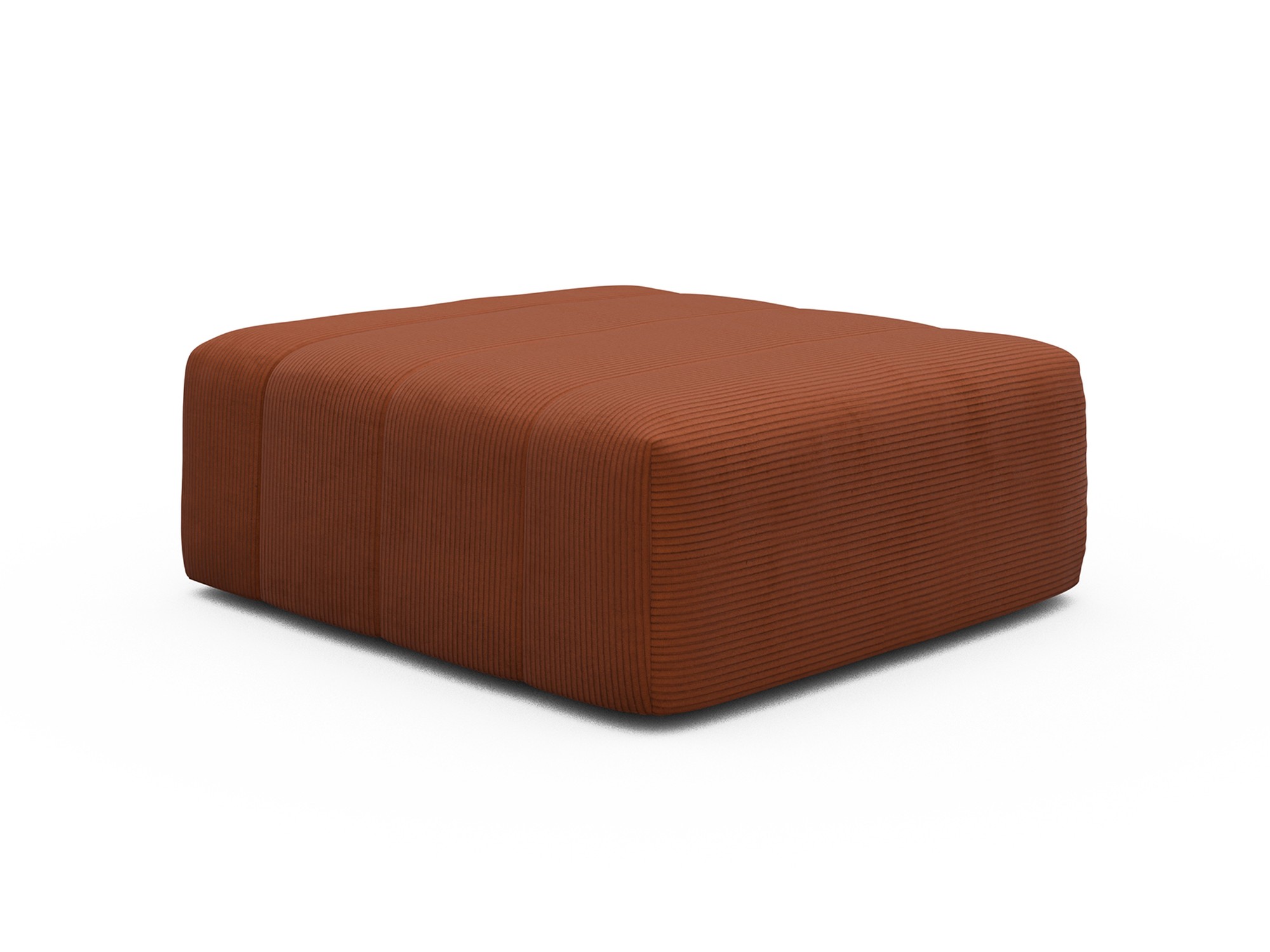 Ottomane Hugo Kord Corduroy 595-Burnt-Orange
