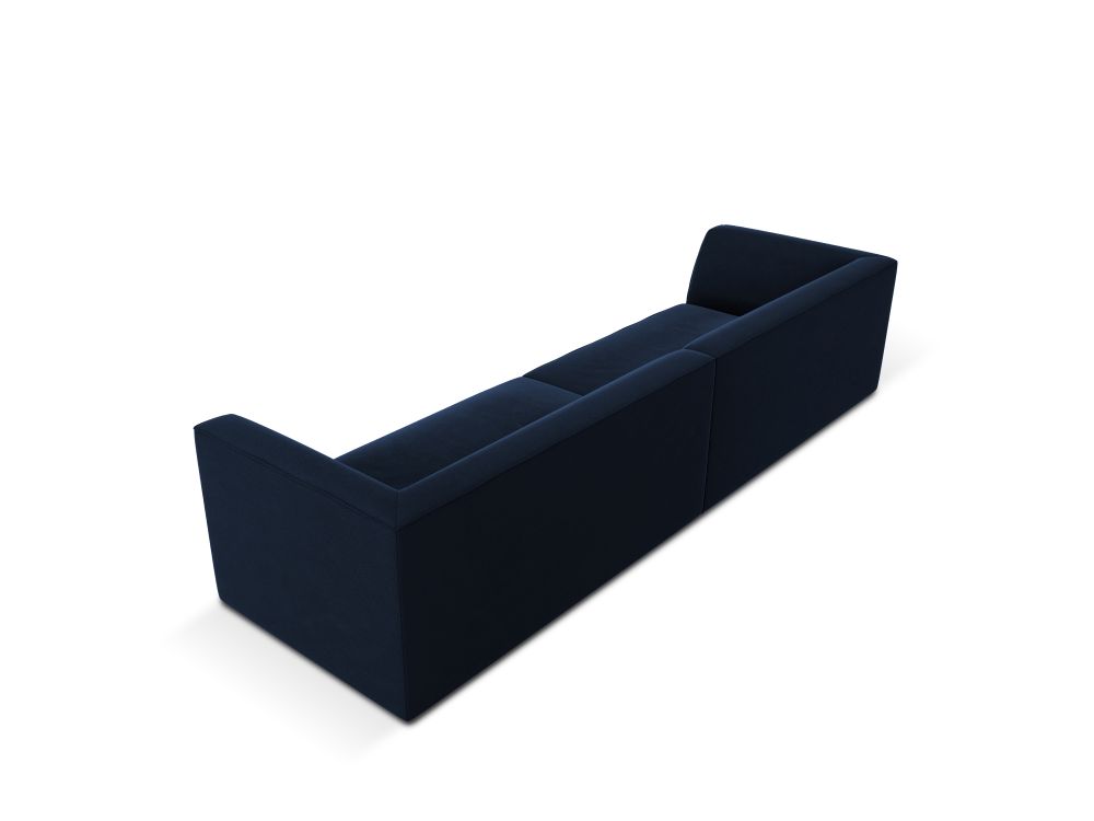 Cosmopolitan Design Sofa Siena 4-Sitzer Samt Salvador Königsblau