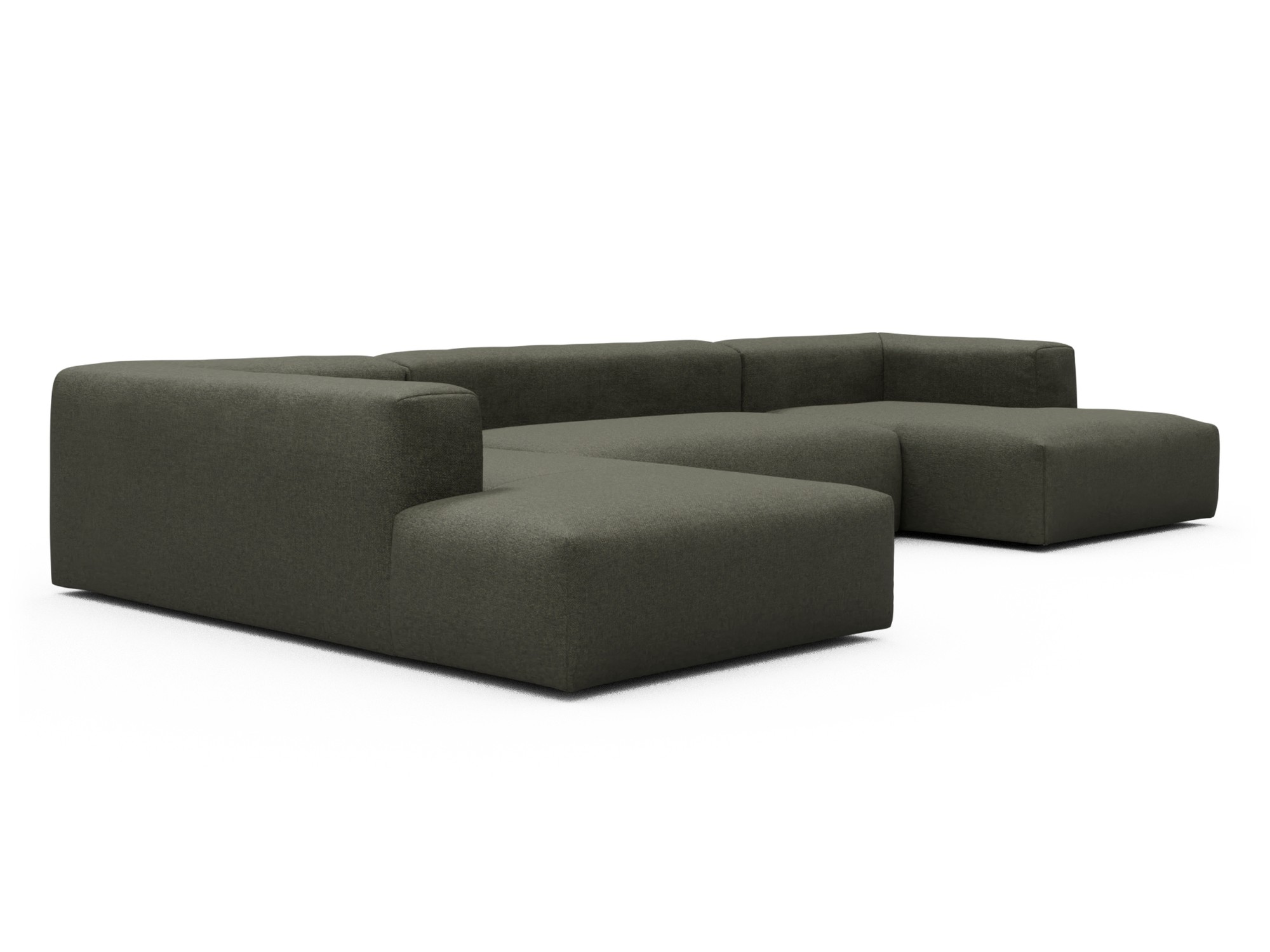 Skandi Home Wohnlandschaft Fred Relax-Ecke links mit 2-Sitzer und Chaiselongue rechts Sama-Winter-Moss moebelfaktor