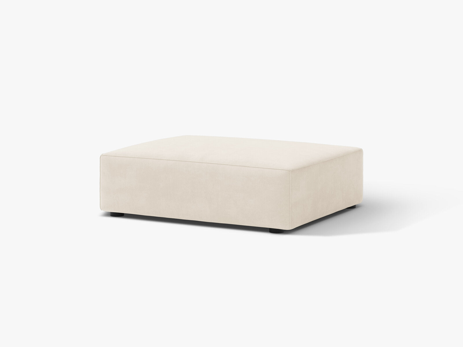 Micadoni Hocker Jodie 1-Sitzer Samt Bluvel Helles Beige