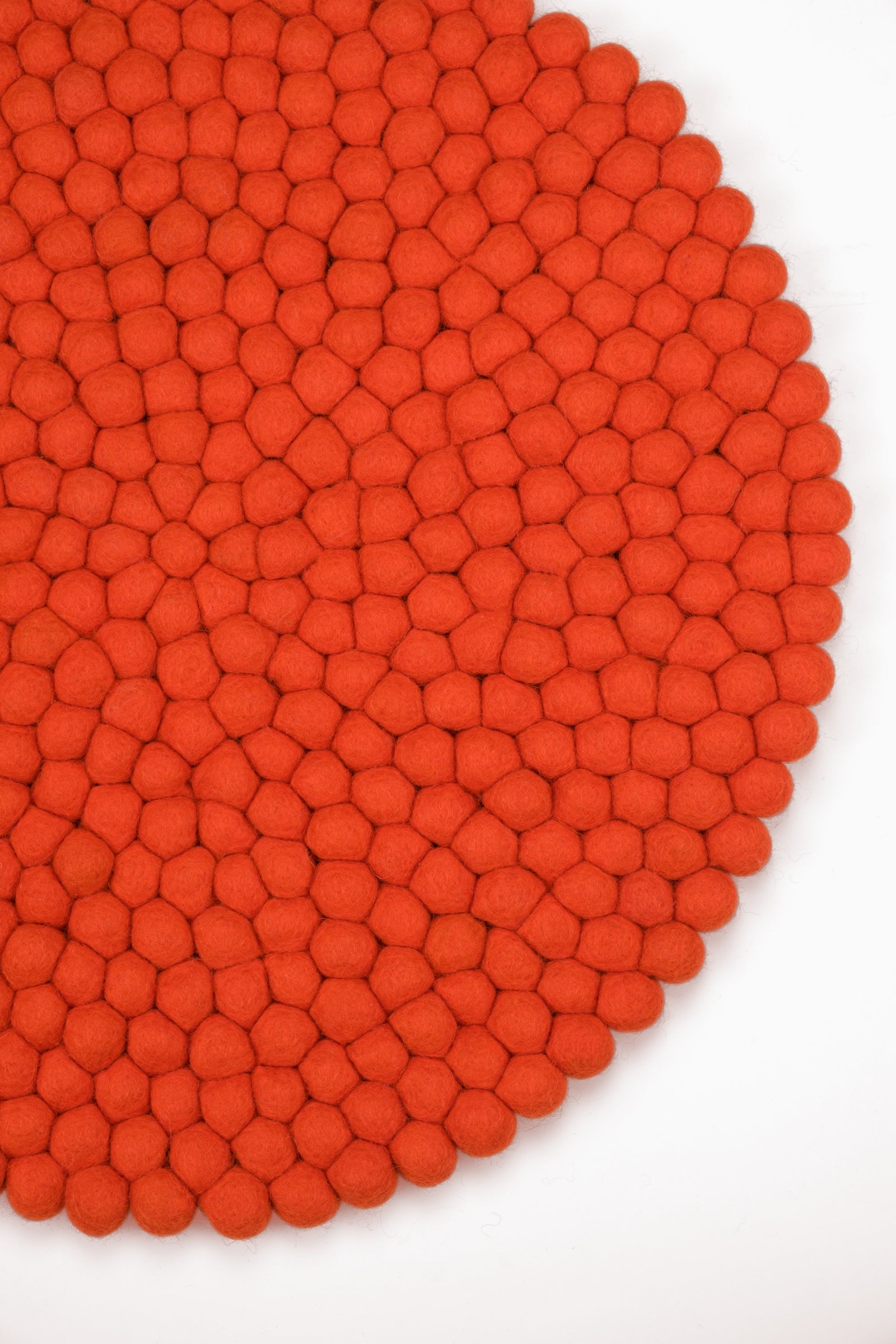 myfelt Mats Filzkugel-Sitzauflage Rotorange Ø 36 cm