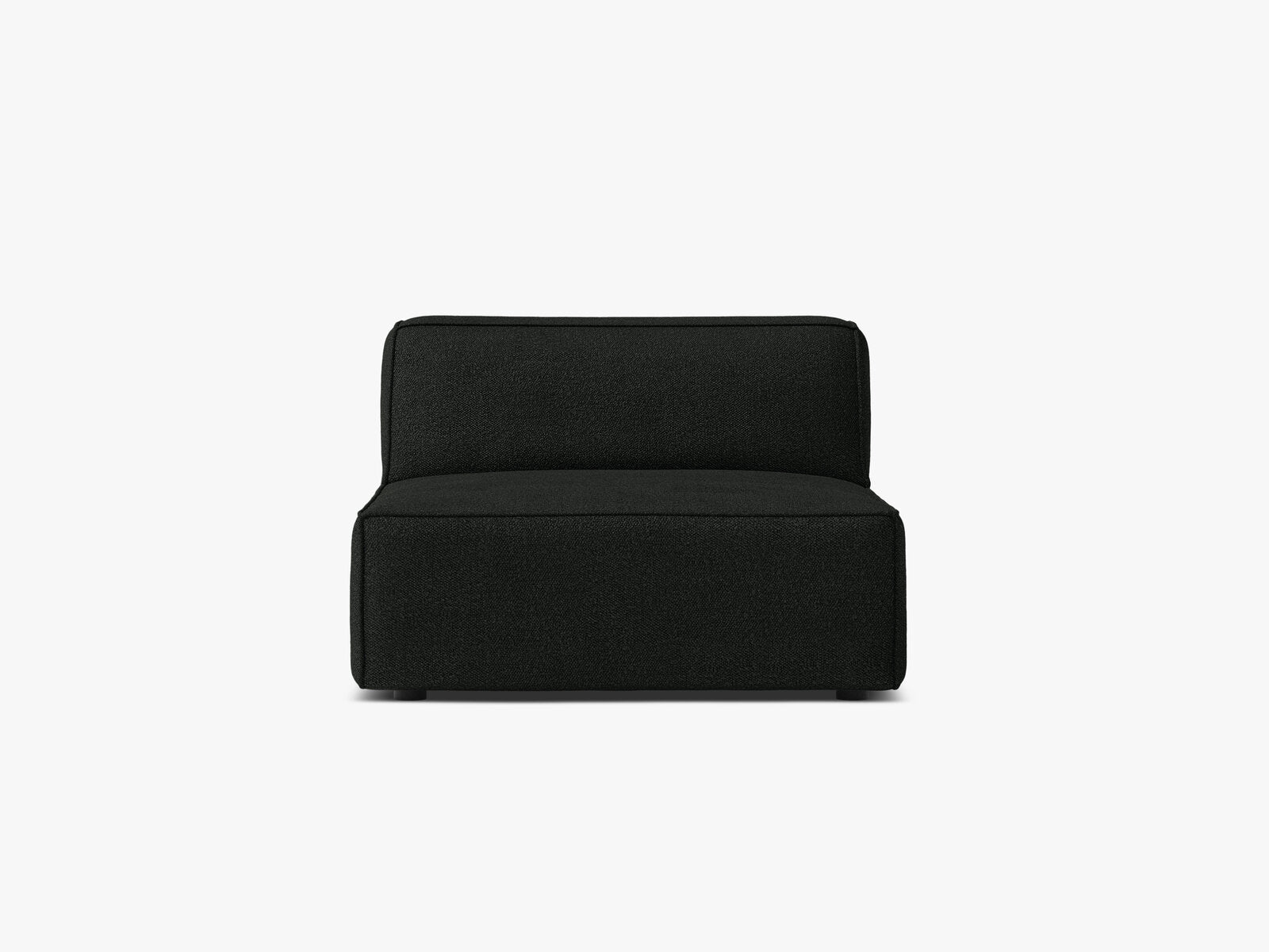 Micadoni Jodie Sofamodul armlos Boucle Baloo Schwarz