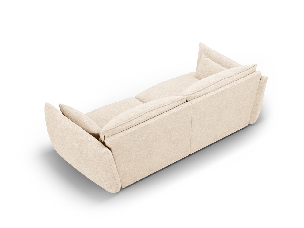 Cosmopolitan Design Sofa Matera 3-Sitzer Chenille Eden Helles Beige