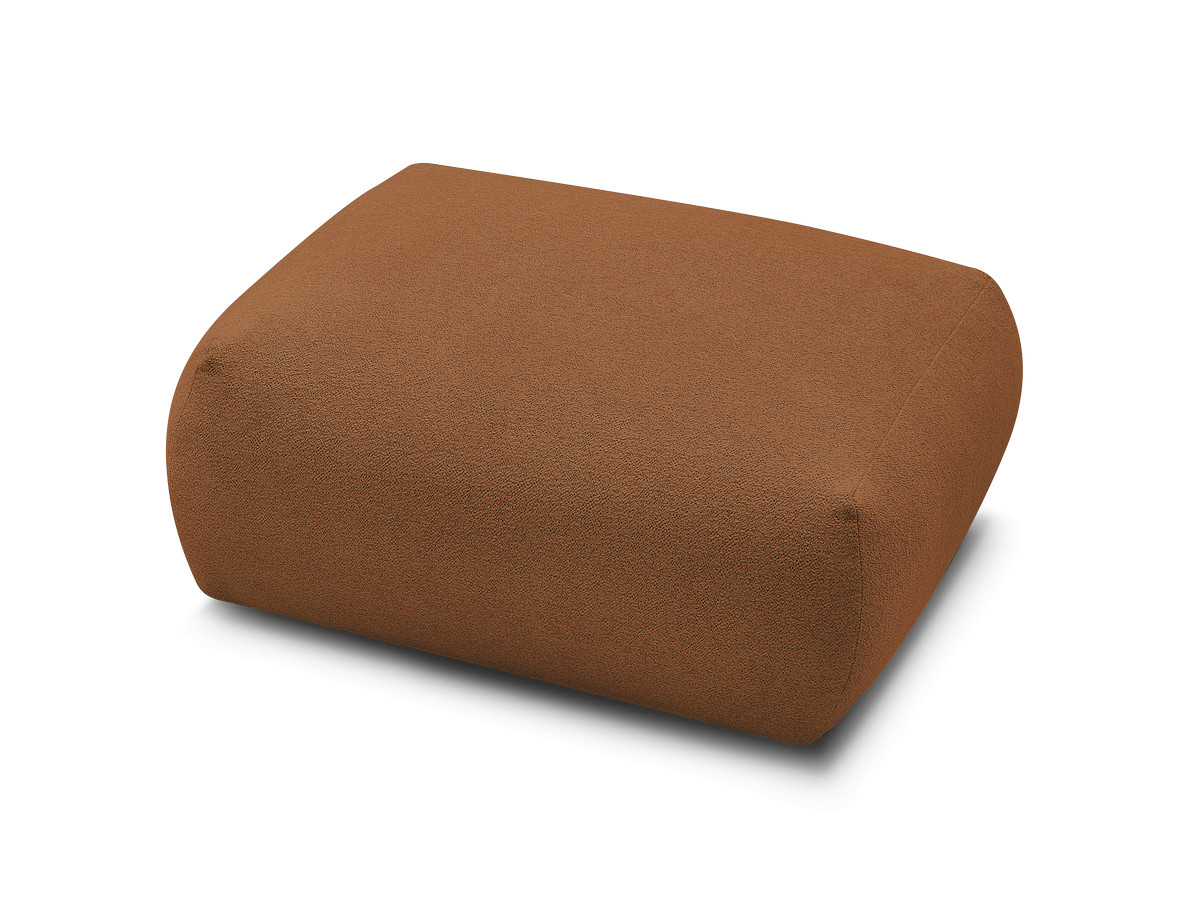 Bobochic Voltaire Pouf 106 × 90 cm Melange-Stoff Orange
