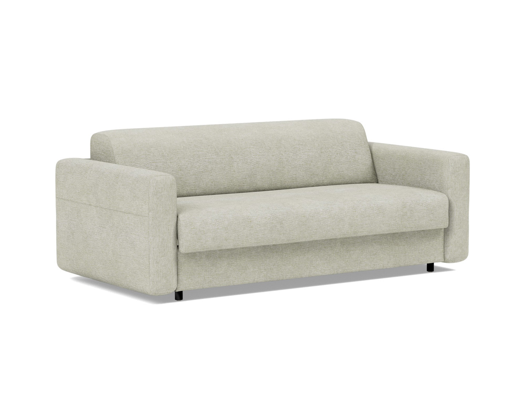 Schlafsofa Killian mit Memory-Matratze 140 Flachgewebe Avella 280-Sand