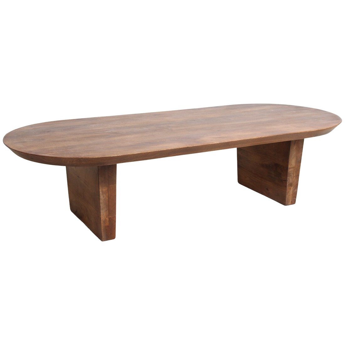 Raw Materials Bullnose-Couchtisch braun