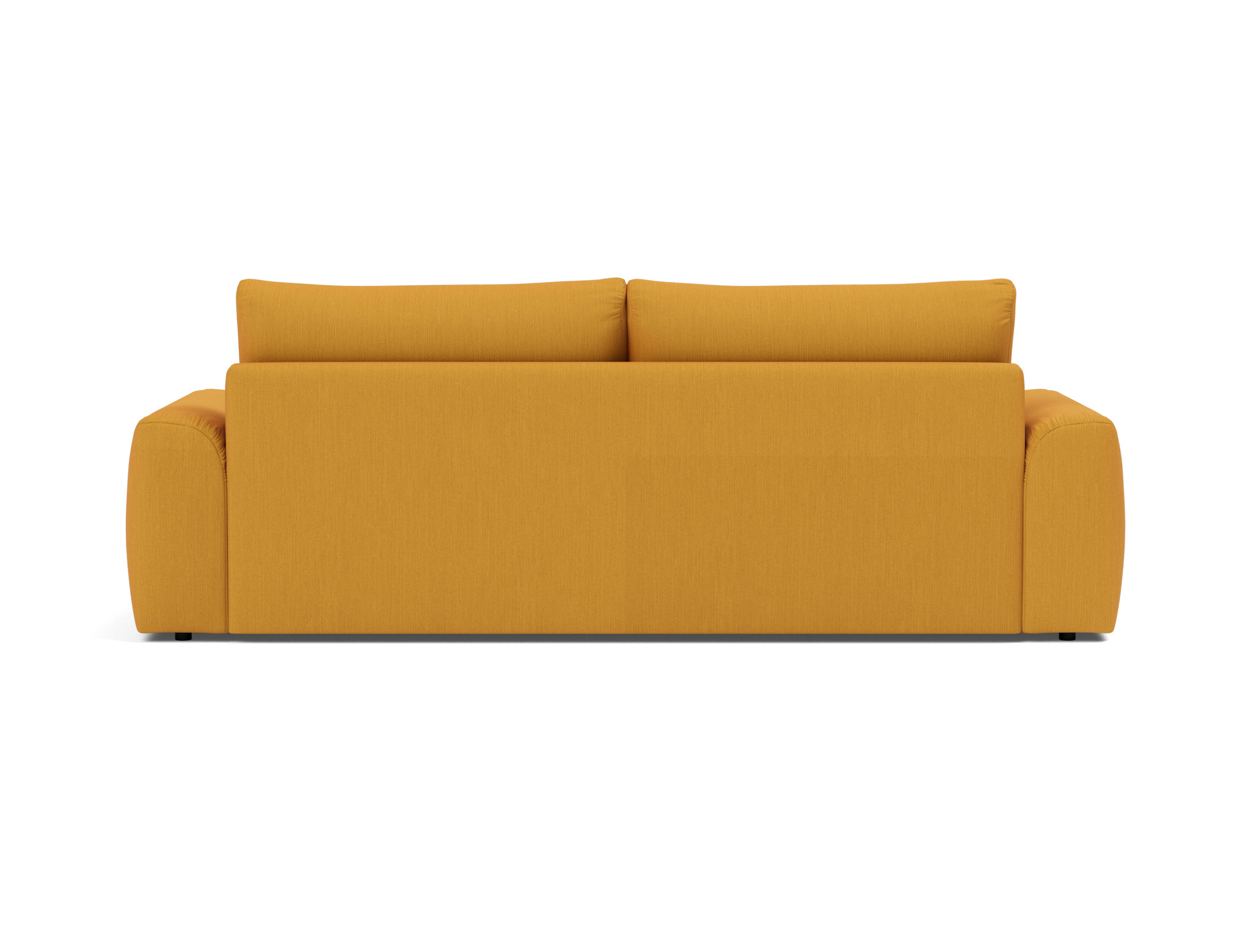 Schlafsofa Norum mit Chunky-Armlehnen Flachgewebe Elegance 507-Burned-Curry