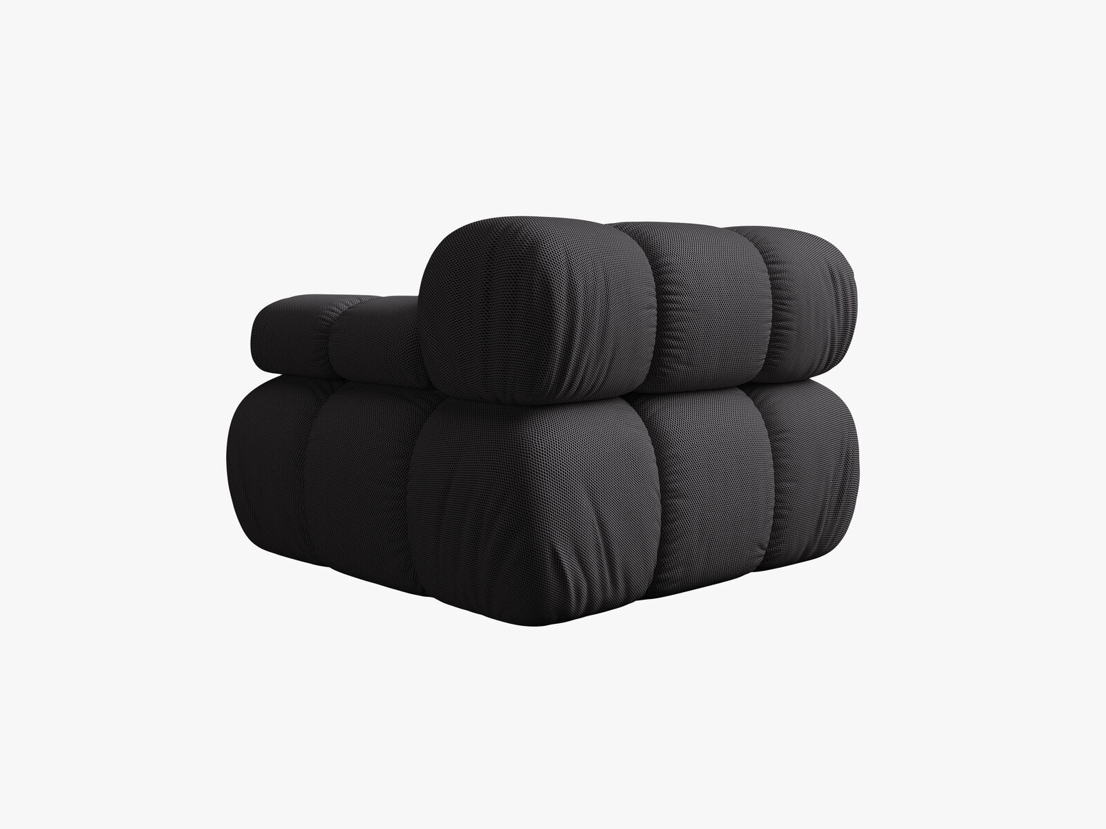 Micadoni Eckmodul Bellis Rechts 3D-Stoff Sonic Espresso