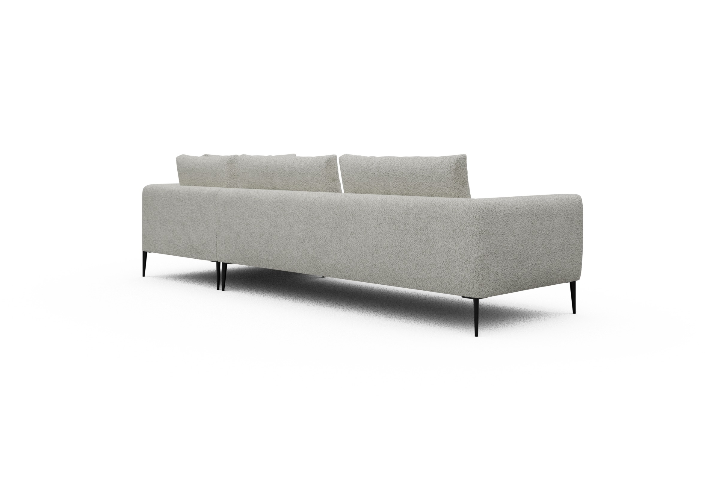 Ecksofa Paul Relax-Ecke links mit 3-Sitzer Vanora-Warm-Sand