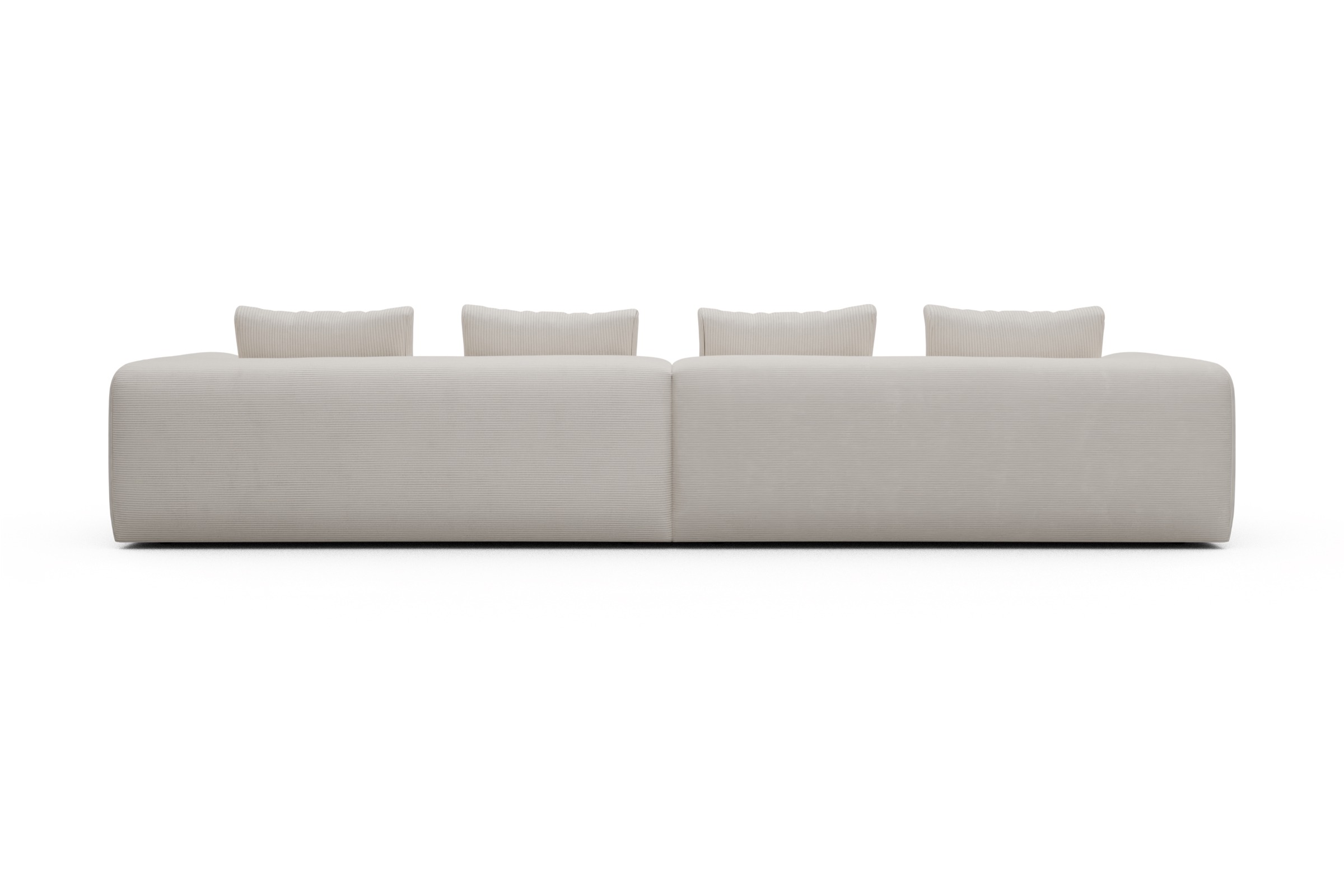 Sofa Modulares XXL Sofa Fred 5-Sitzer Corduroy-Ivory