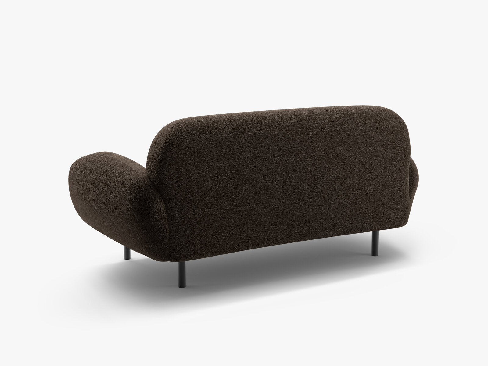 Micadoni Sofa Poppy 2-Sitzer Boucle Baloo Braun