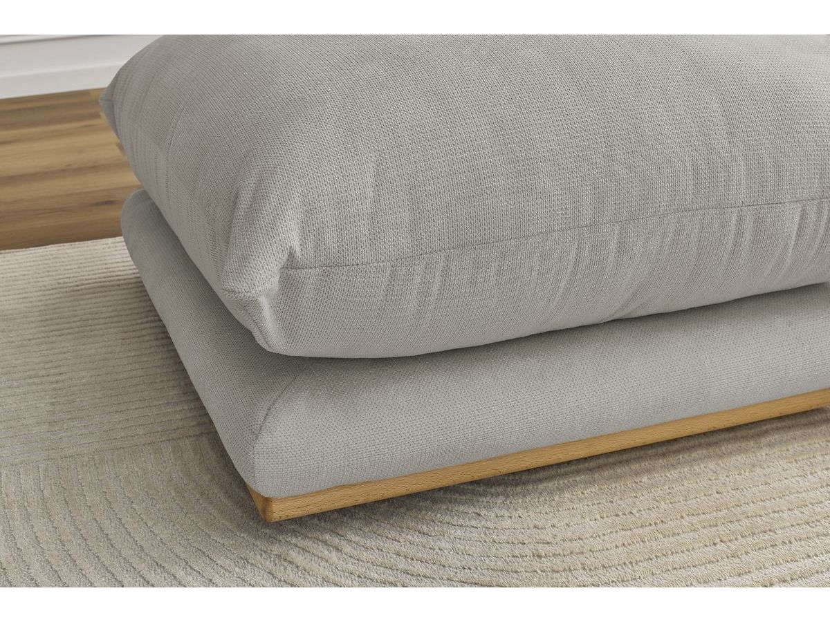 Bobochic Ernest Pouf Stoff Hellgrau