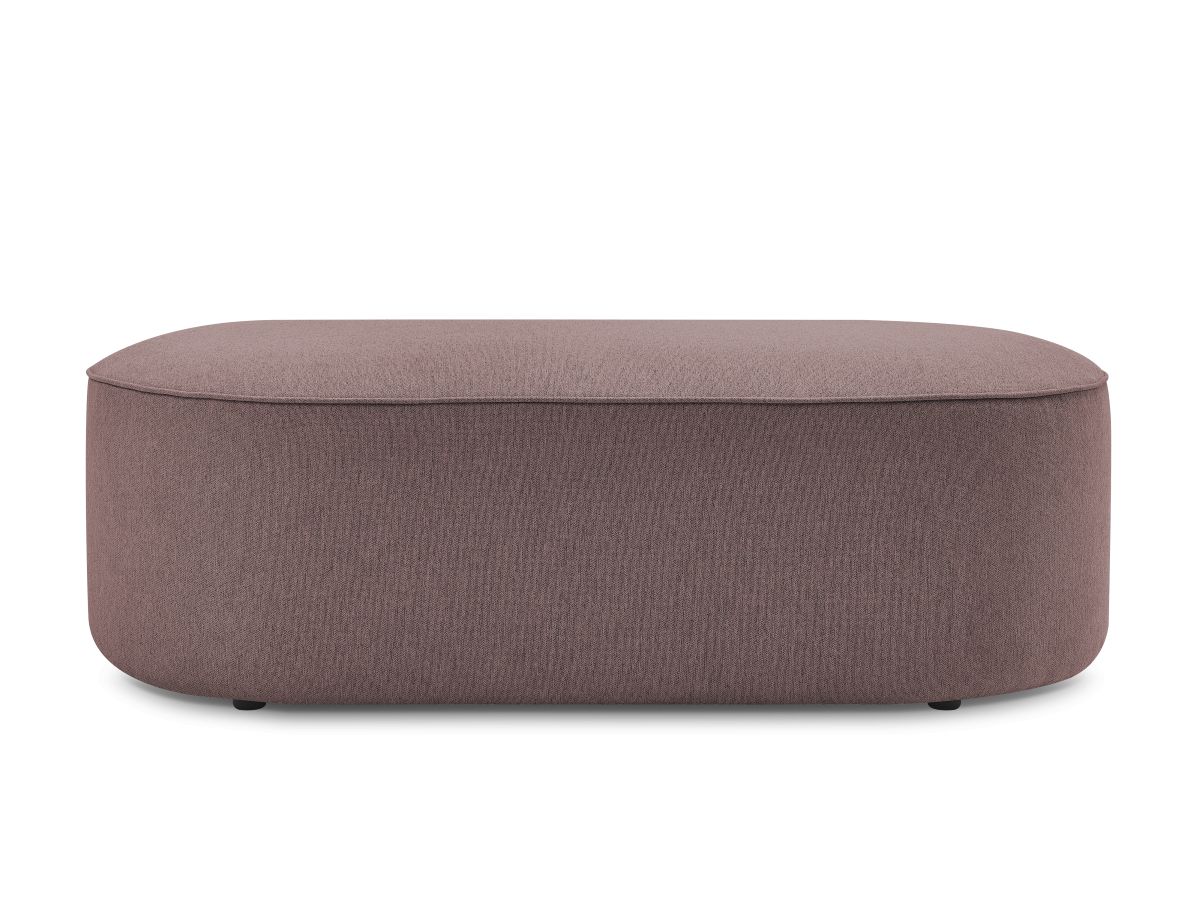 Bobochic Rousseau Pouf Melange-Stoff Rosa