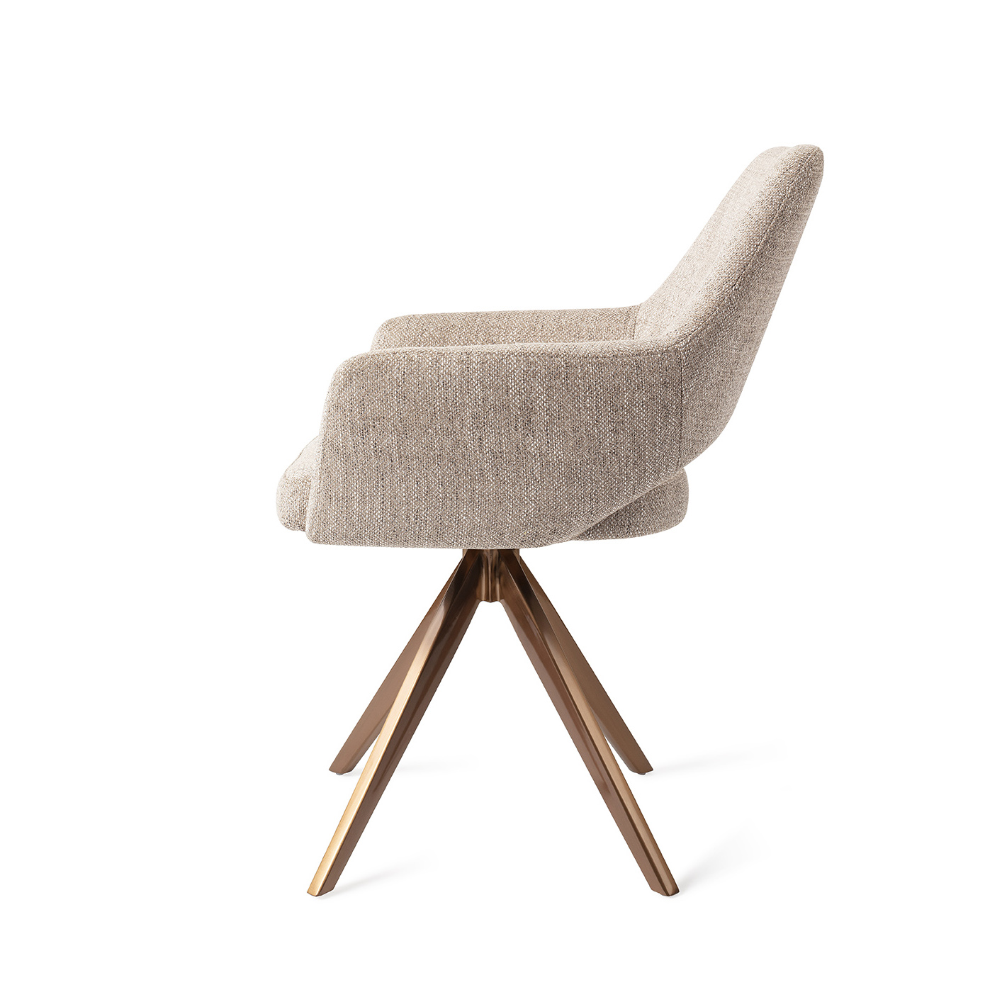 Jesper Home Esszimmerstuhl Yanai Biscuit-Beach Turn Rosa