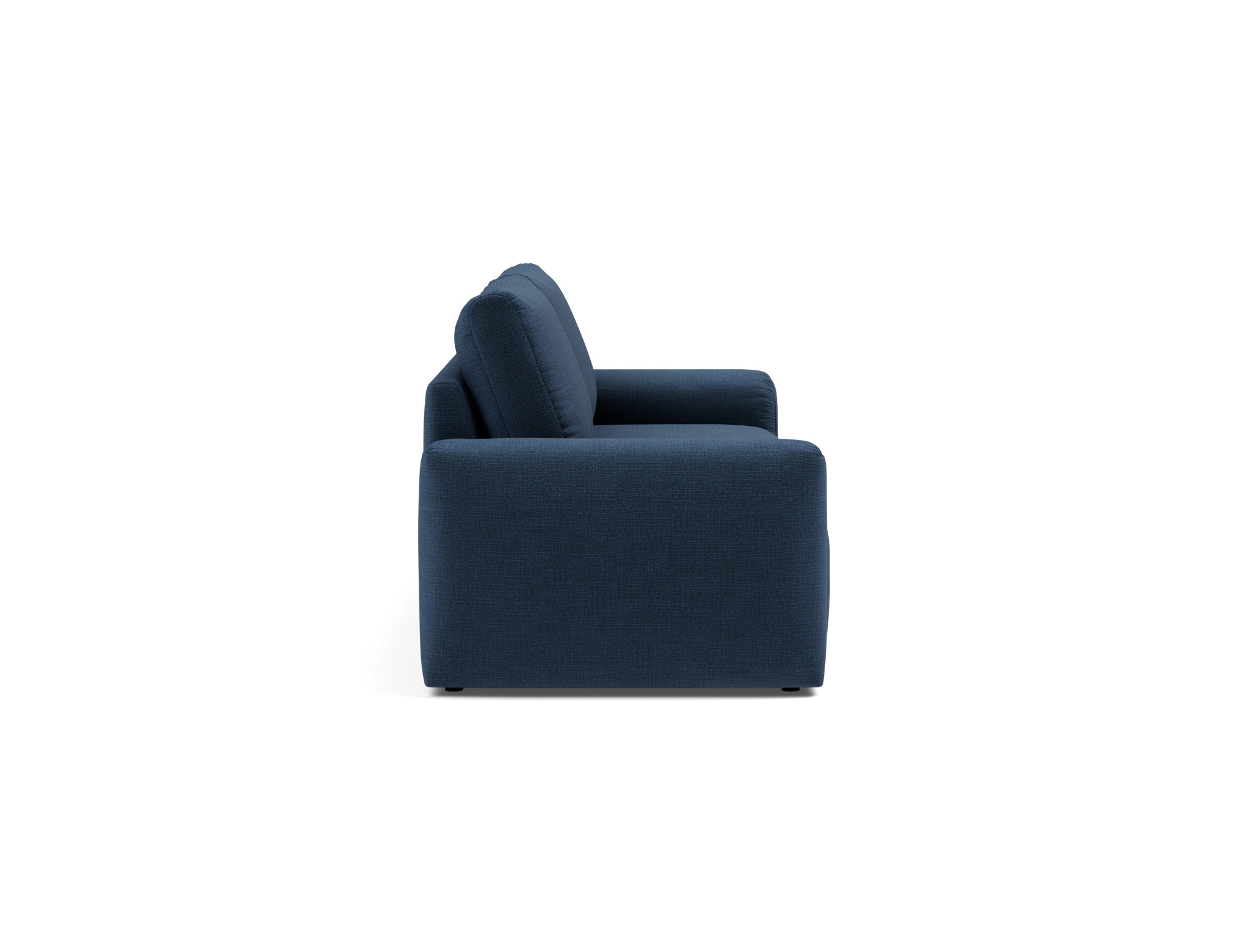 Schlafsofa Norum mit Chunky-Armlehnen Chenille Esina 414-Indigo-Blue