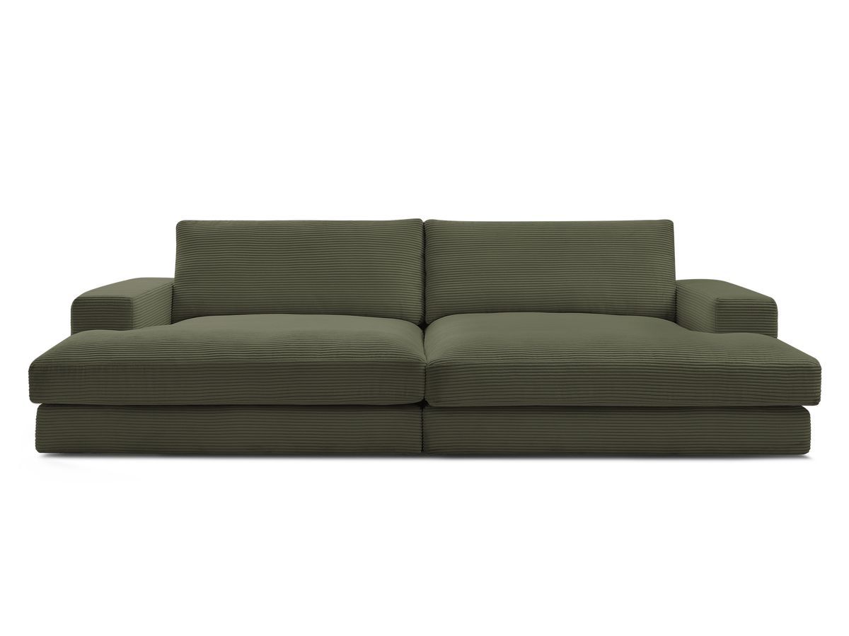 Bobochic Leonard Sofa 4-Sitzer 234 × 159 cm Cordsamt Hellgrün