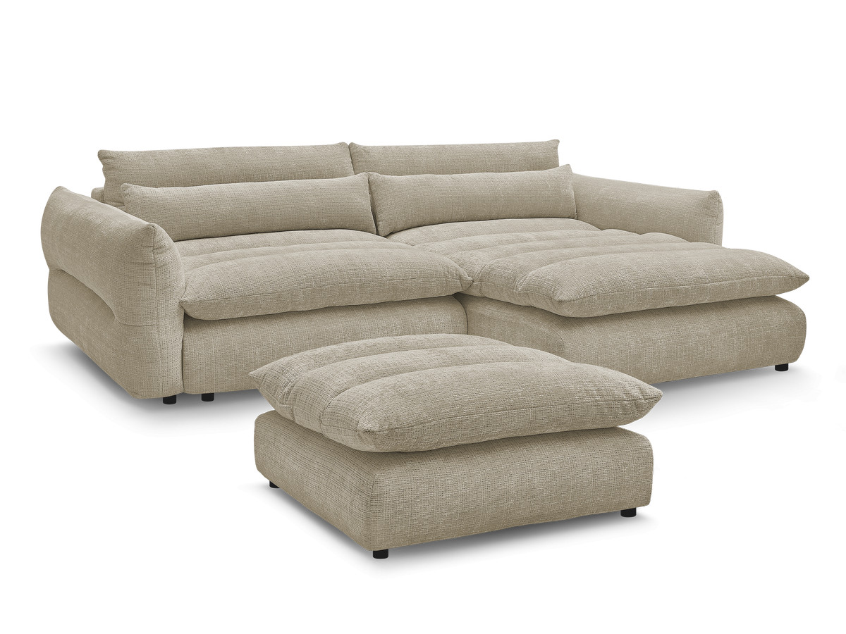 Bobochic Neil Ecksofa mit Pouf