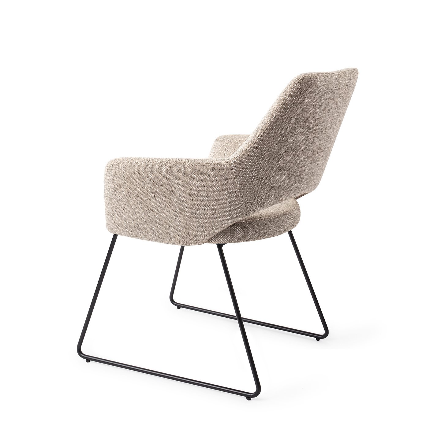 Jesper Home Esszimmerstuhl Yanai Biscuit-Beach Slide Schwarz