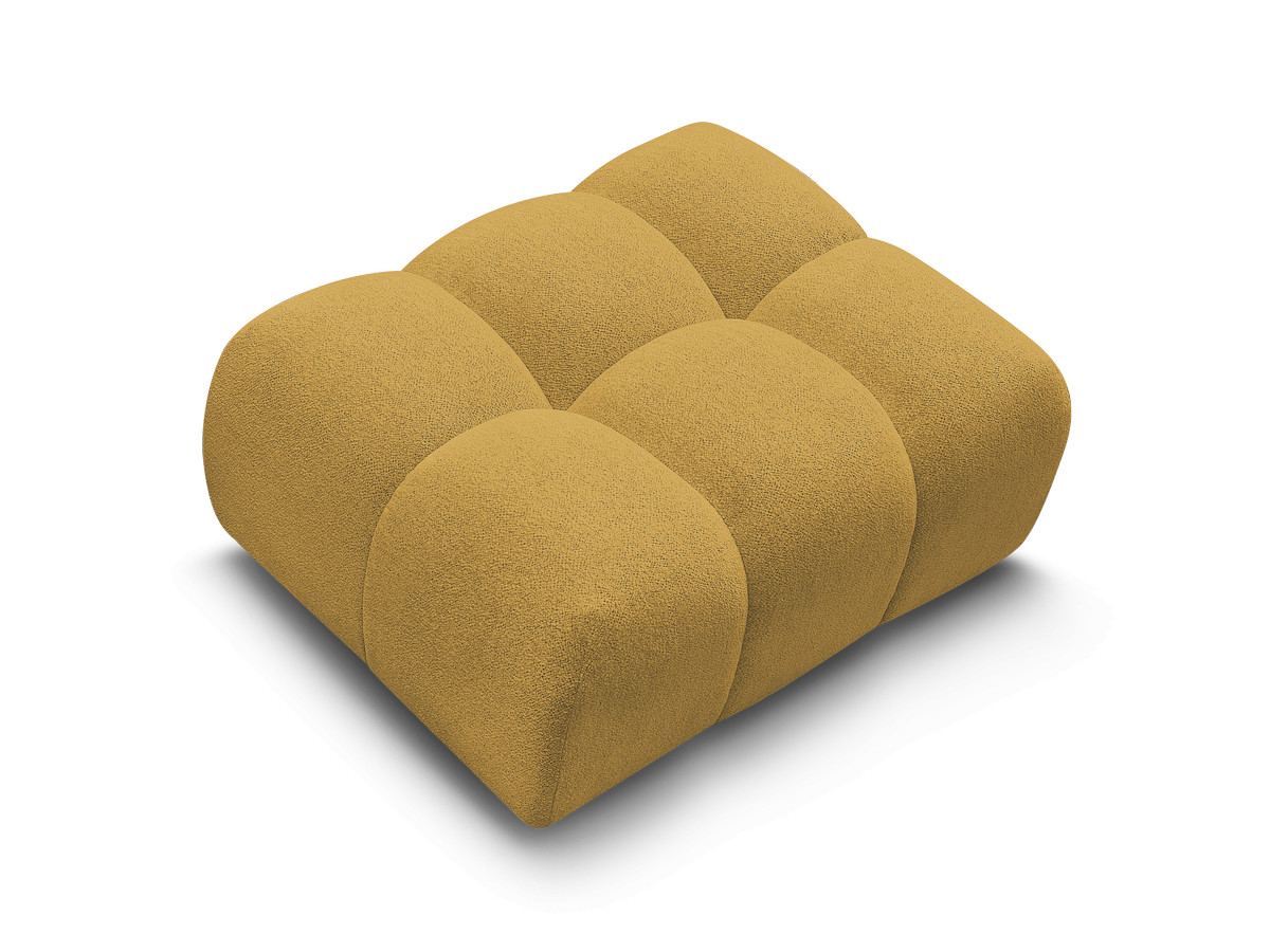 Bobochic Melisse Pouf Melange-Stoff Gelb