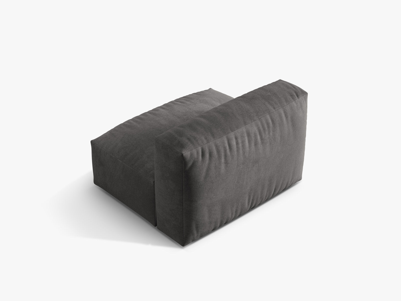 Micadoni Modul Martina 1-Sitzer Samt Vogue Grau