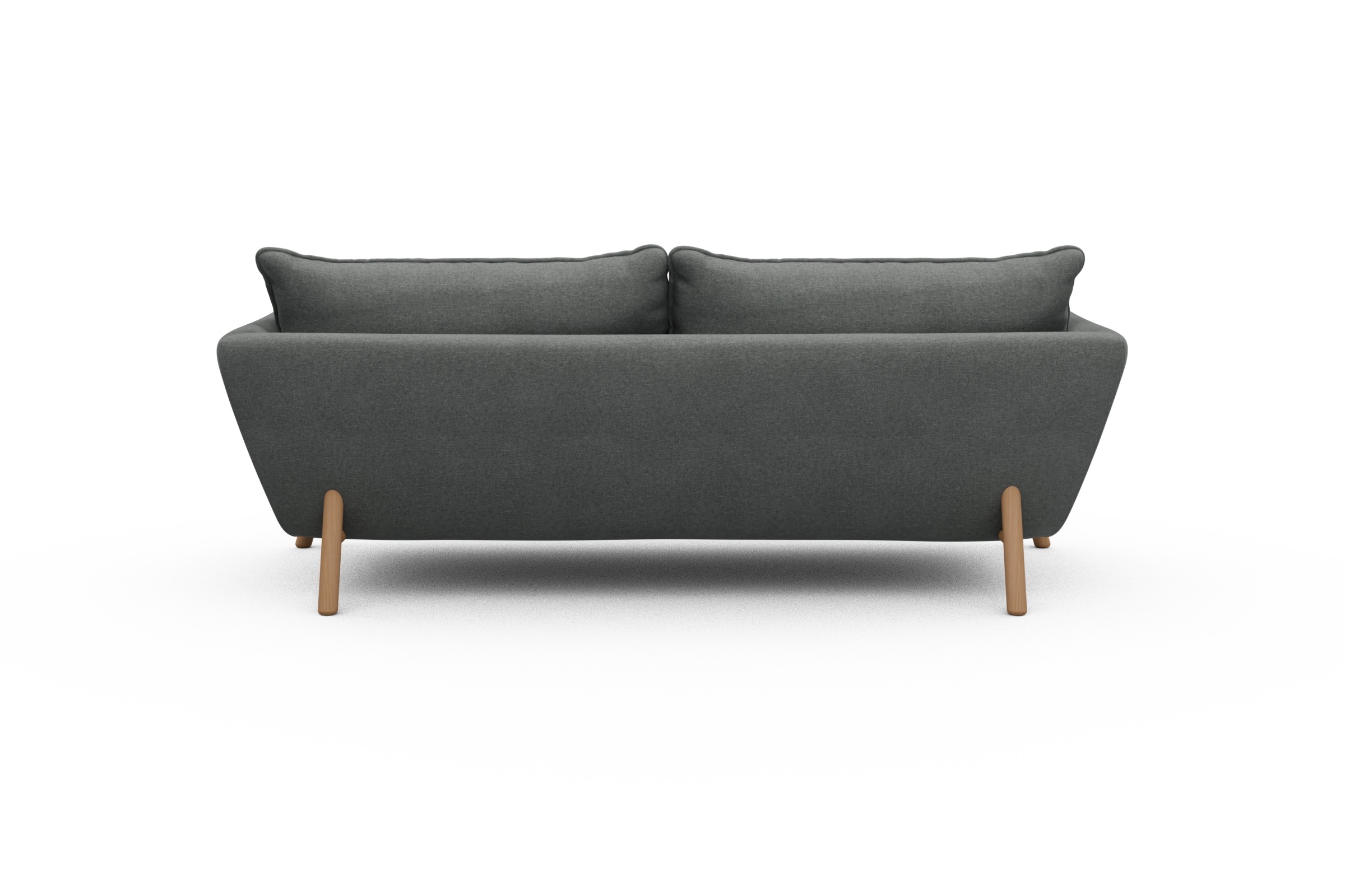 Sofa Emil PREMIUM 3-Sitzer Beinfarbe Eiche Natur Satya-Steel