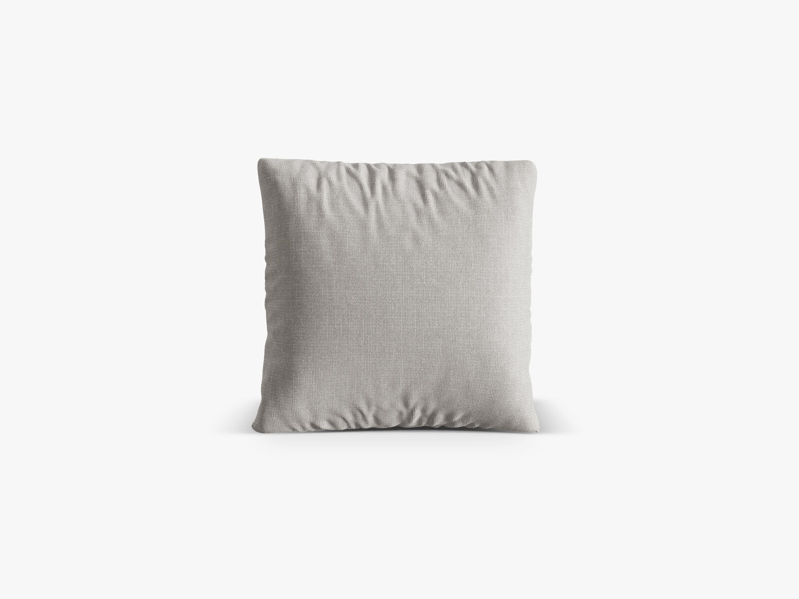 Micadoni Kissen Nuria Strukturierter Stoff Hellgrau 40x40x13