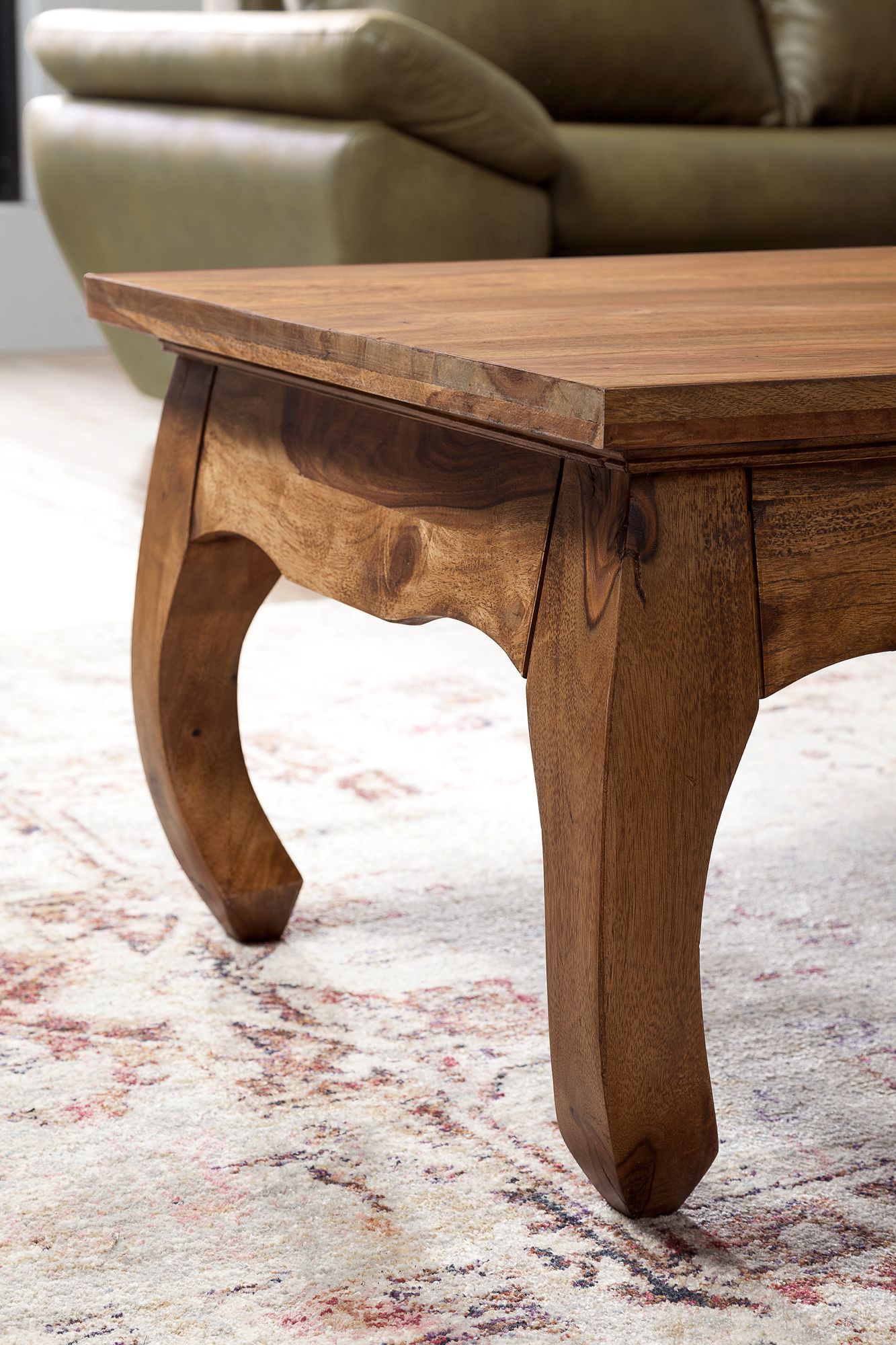Couchtisch Rognan Massivholz Dunkelbraun 110 × 60 cm